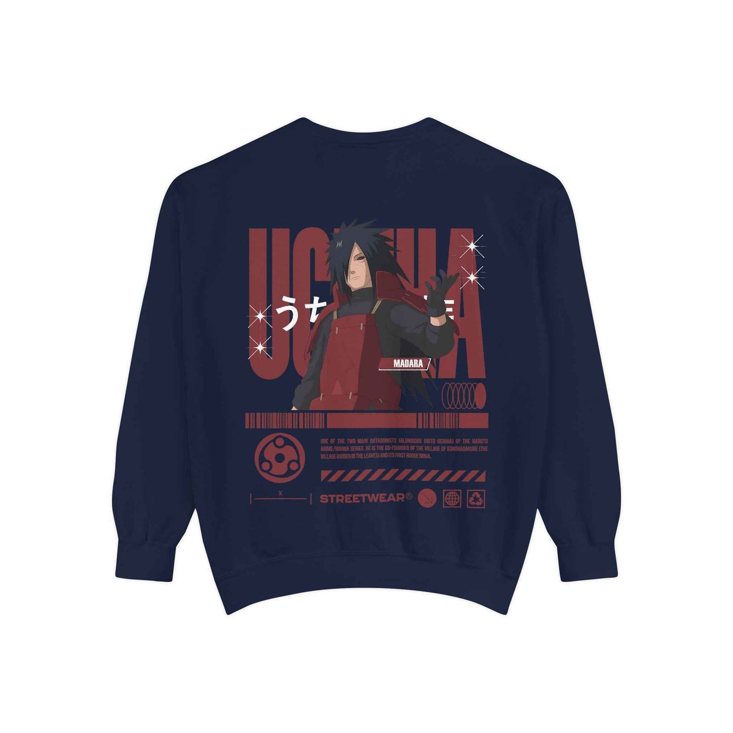 Anime Streetwear Sweatshirt - Uchiha Madara Design