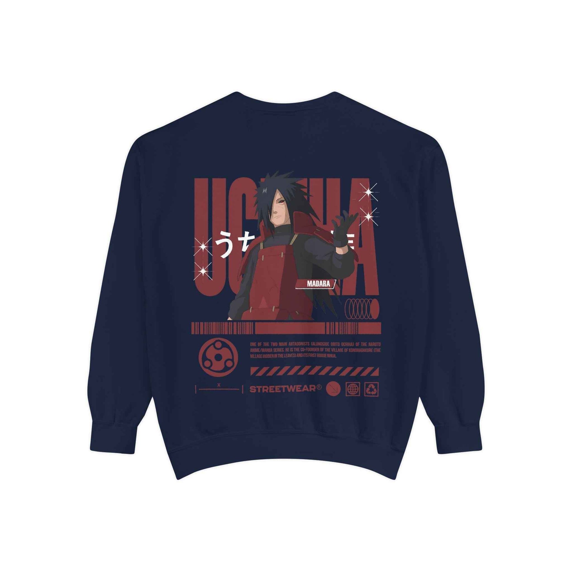 Anime Streetwear Sweatshirt - Uchiha Madara Design