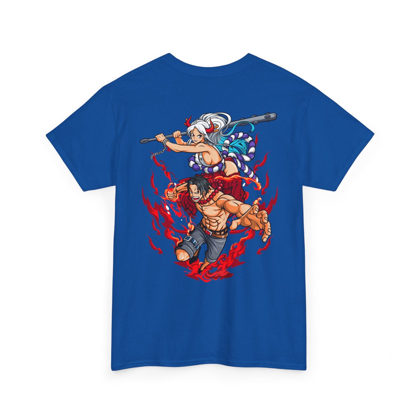 One Piece Anime T-Shirt — Luffy & Whitebeard Battle Graphic Tee