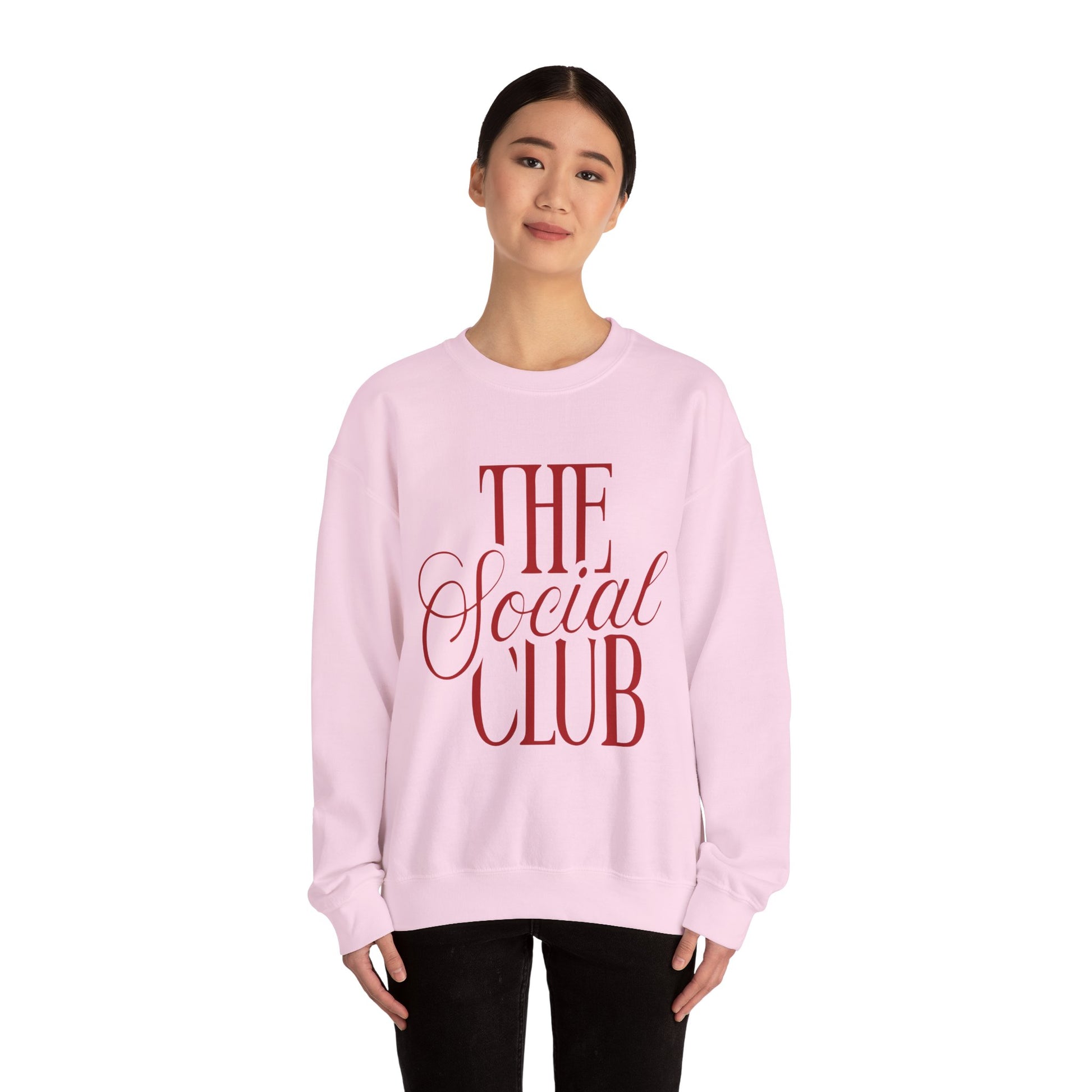 Chic Social Club Sweatshirt, Cozy Unisex Crewneck, Fashionable Gift for Friends, Casual Wardrobe Essential, Perfect for Hangouts and [...] Printify