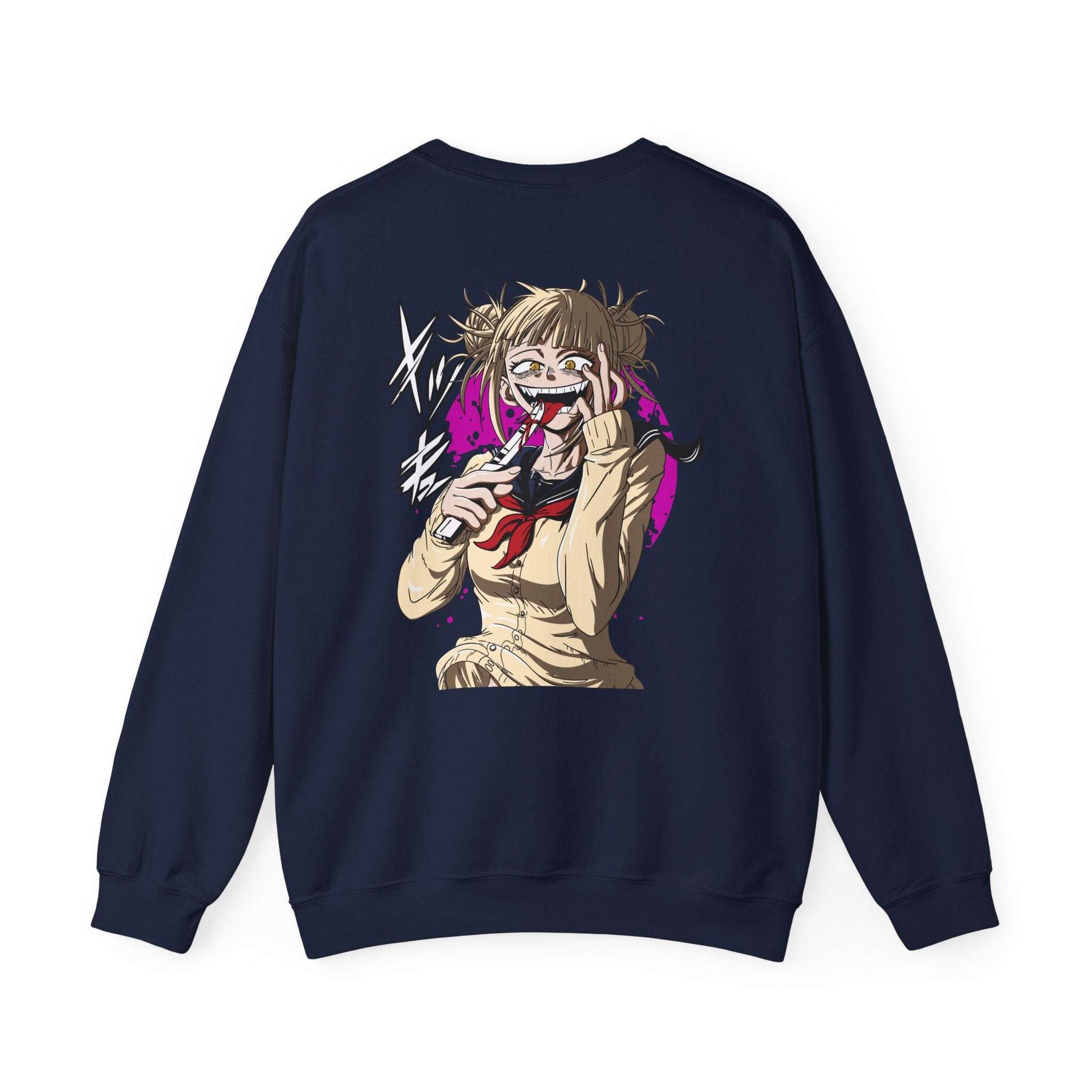 Anime Graphic Crewneck Sweatshirt — Toga Himiko Illustration & Japanese Logo Maklenn Anime Graphic Crewneck Sweatshirt — Toga Himiko Illustration & Japanese Logo Sweatshirt Maklenn www.maklenn.com India 33.23