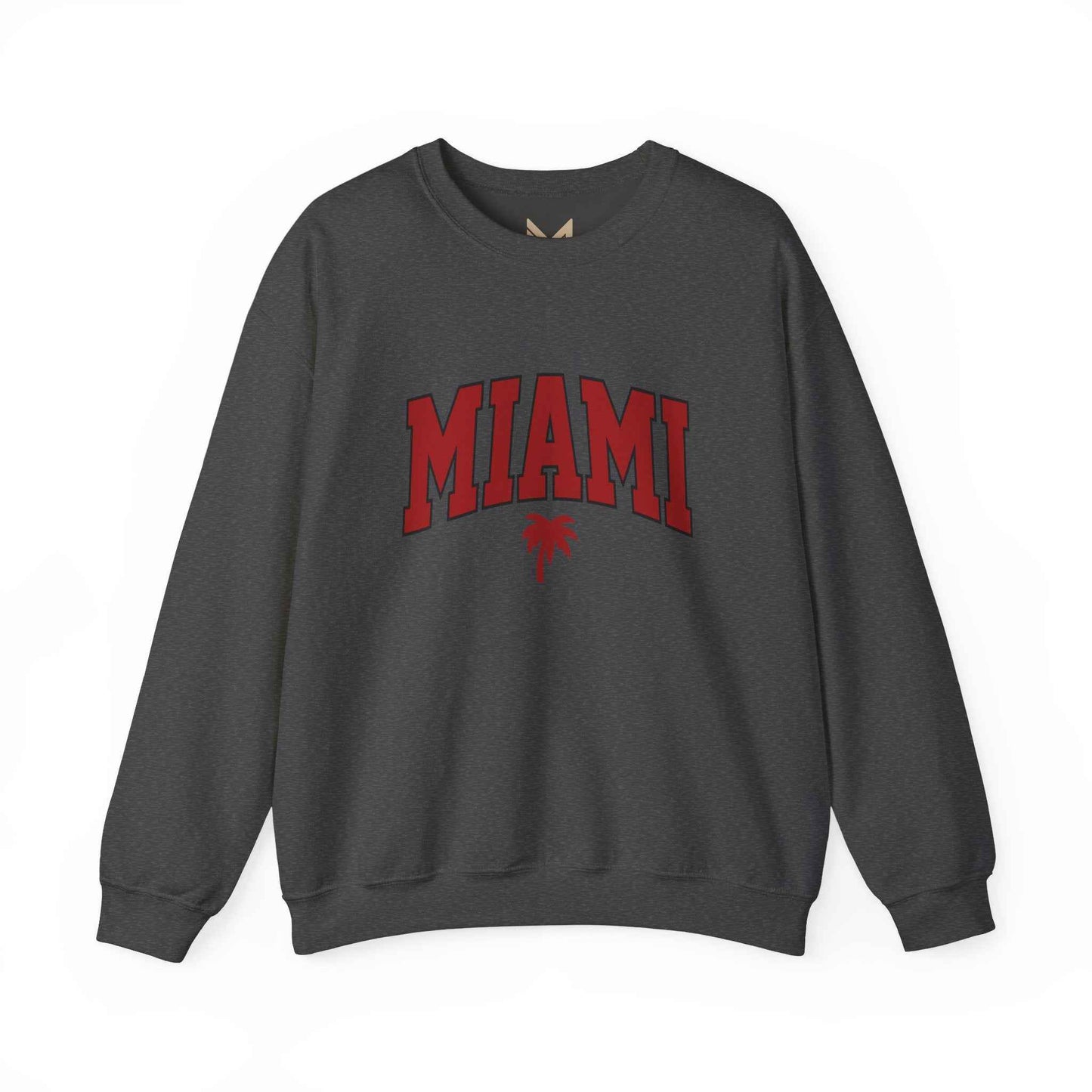 Miami Graphic Crewneck Sweatshirt, Unisex Sweatshirt, Cozy Miami Apparel, Casual Streetwear, Perfect Gift for Sport Lovers
