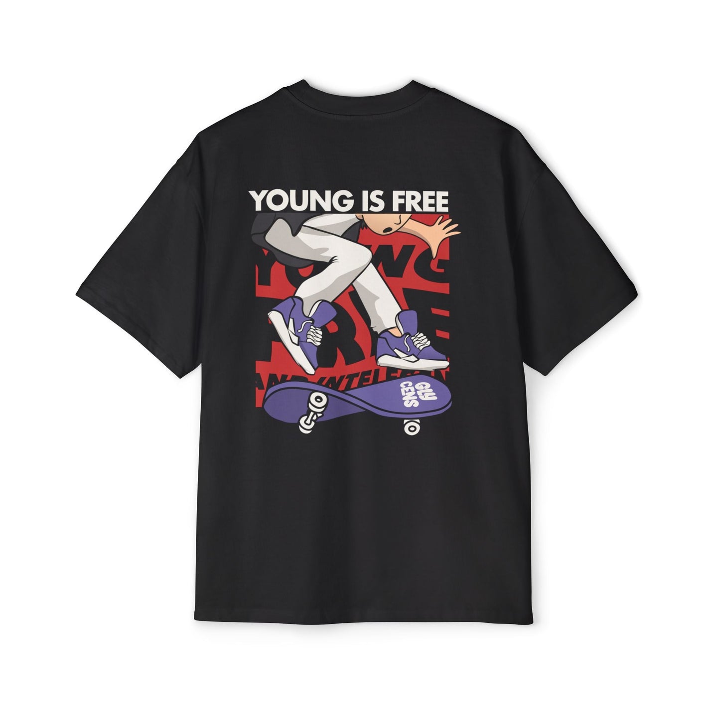 Skate Culture Men's Oversized Tee, Graphic Tee, Casual Wear, Streetwear, Birthday Gift, Summer Fashion, Youth Style - Maklenn