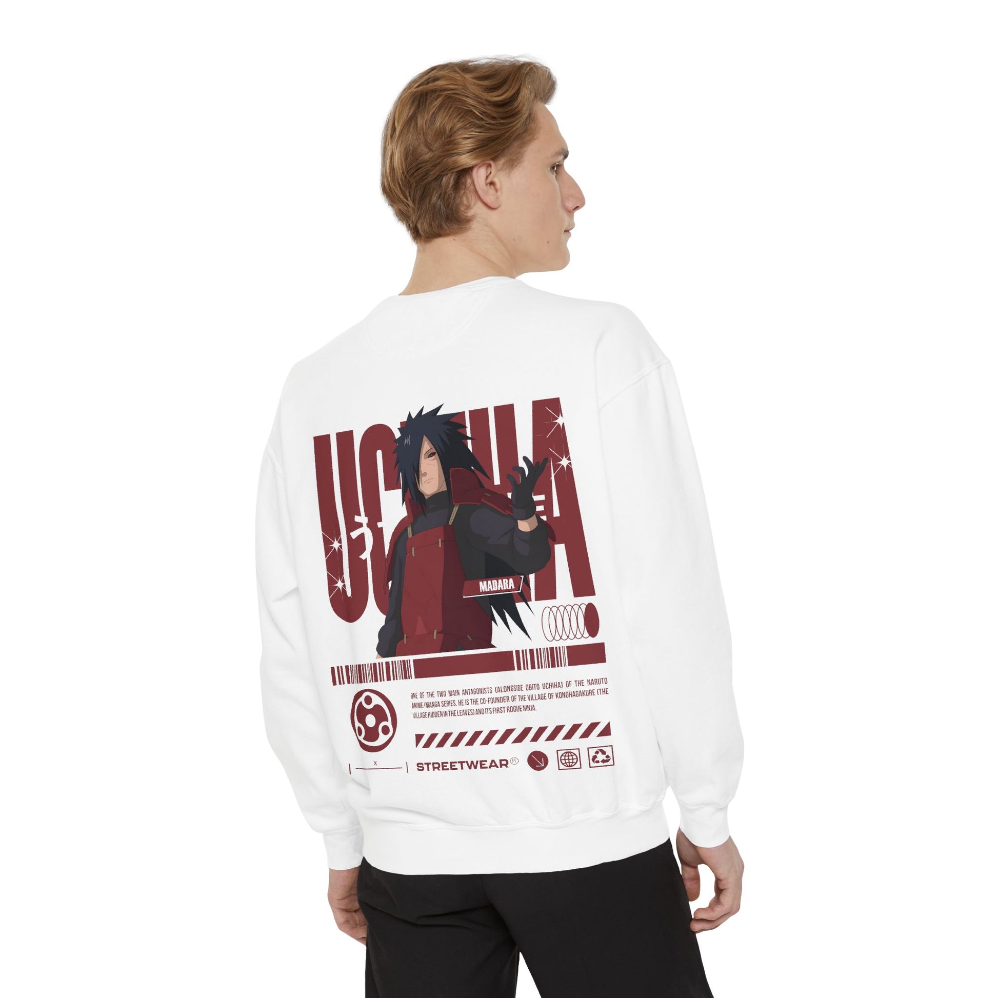 Anime Streetwear Sweatshirt - Uchiha Madara Design Printify