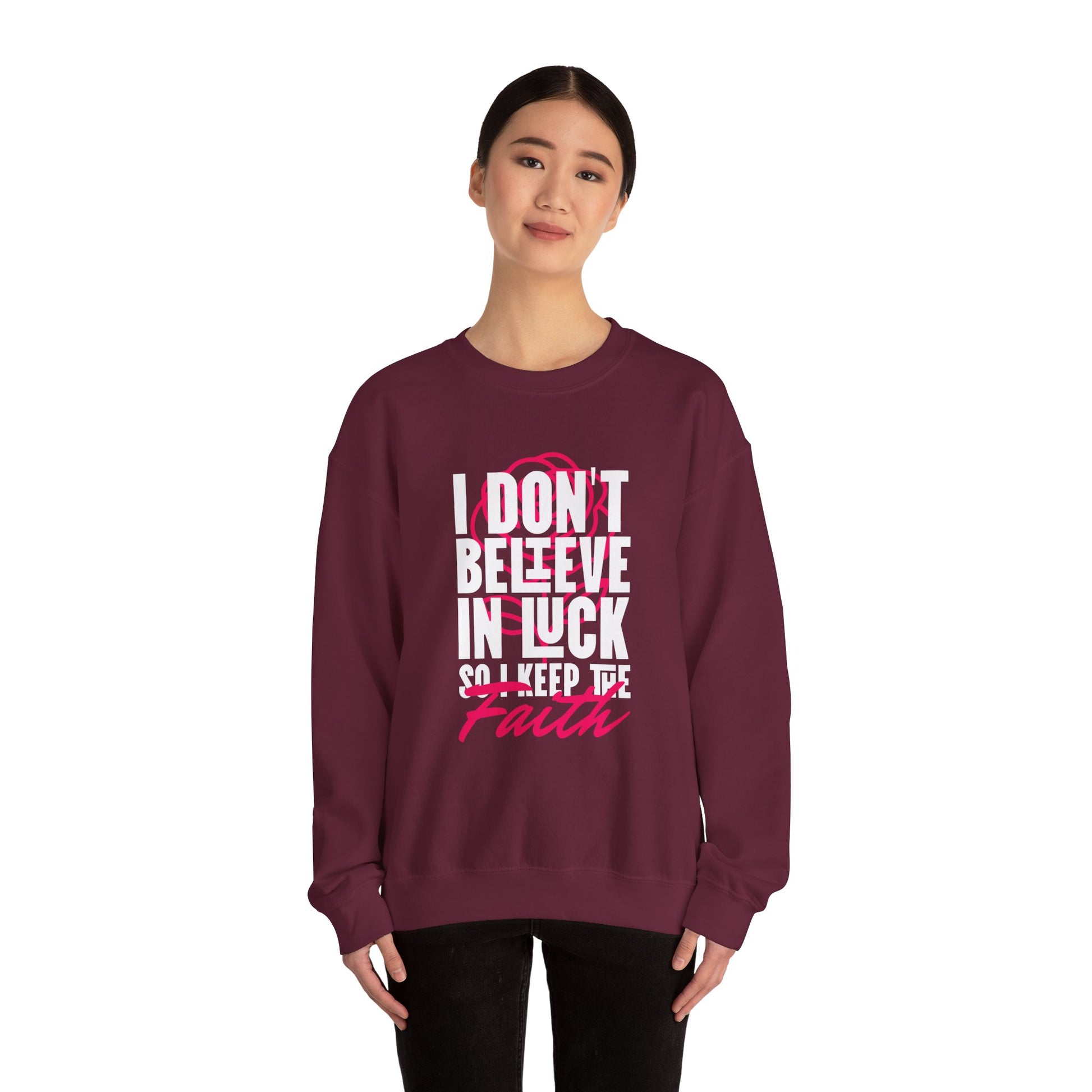 Inspirational Crewneck Sweatshirt - Motivational Apparel, Cozy Gift, Faith-Inspired Outfit, Trendy Casual Wear, Perfect for Holidays Printify