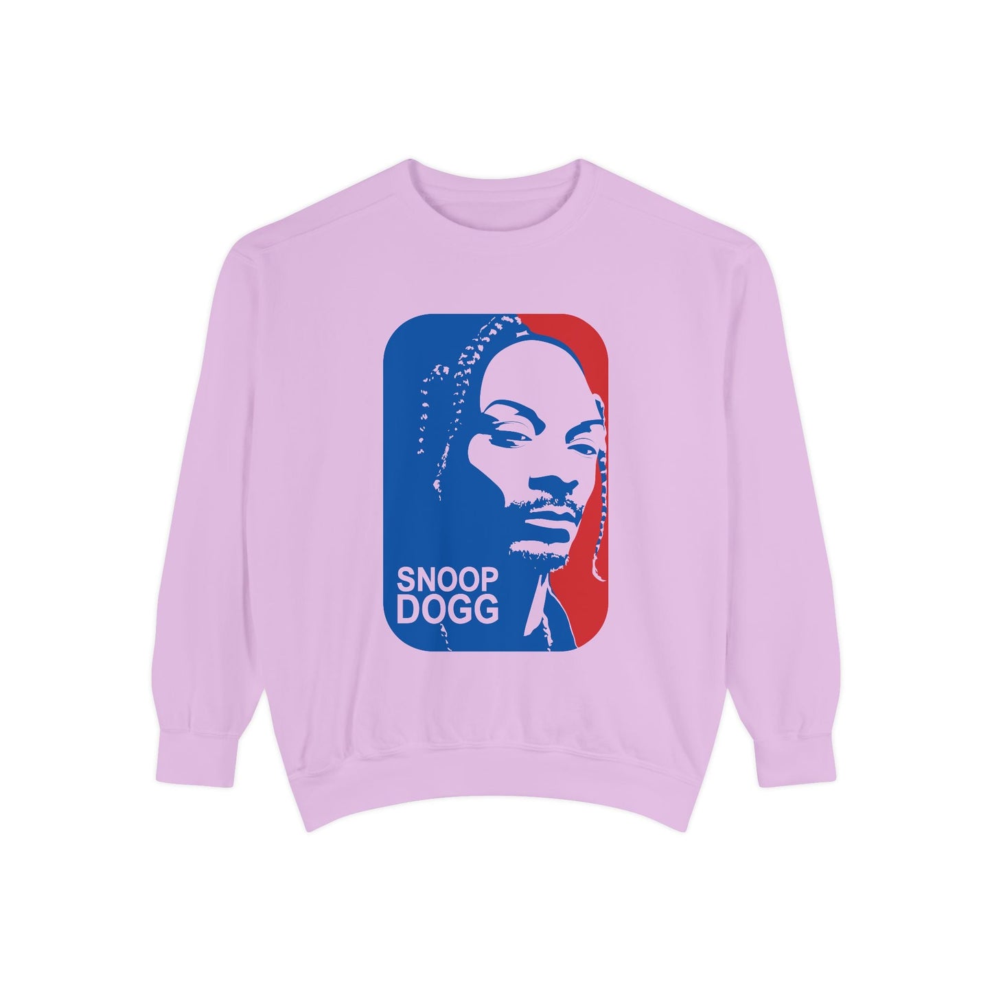 Snoop Dogg Inspired Unisex Garment-Dyed Sweatshirt - Hip Hop Style, Retro Fashion, Streetwear, Gift for Music Lovers, Cozy Apparel Printify