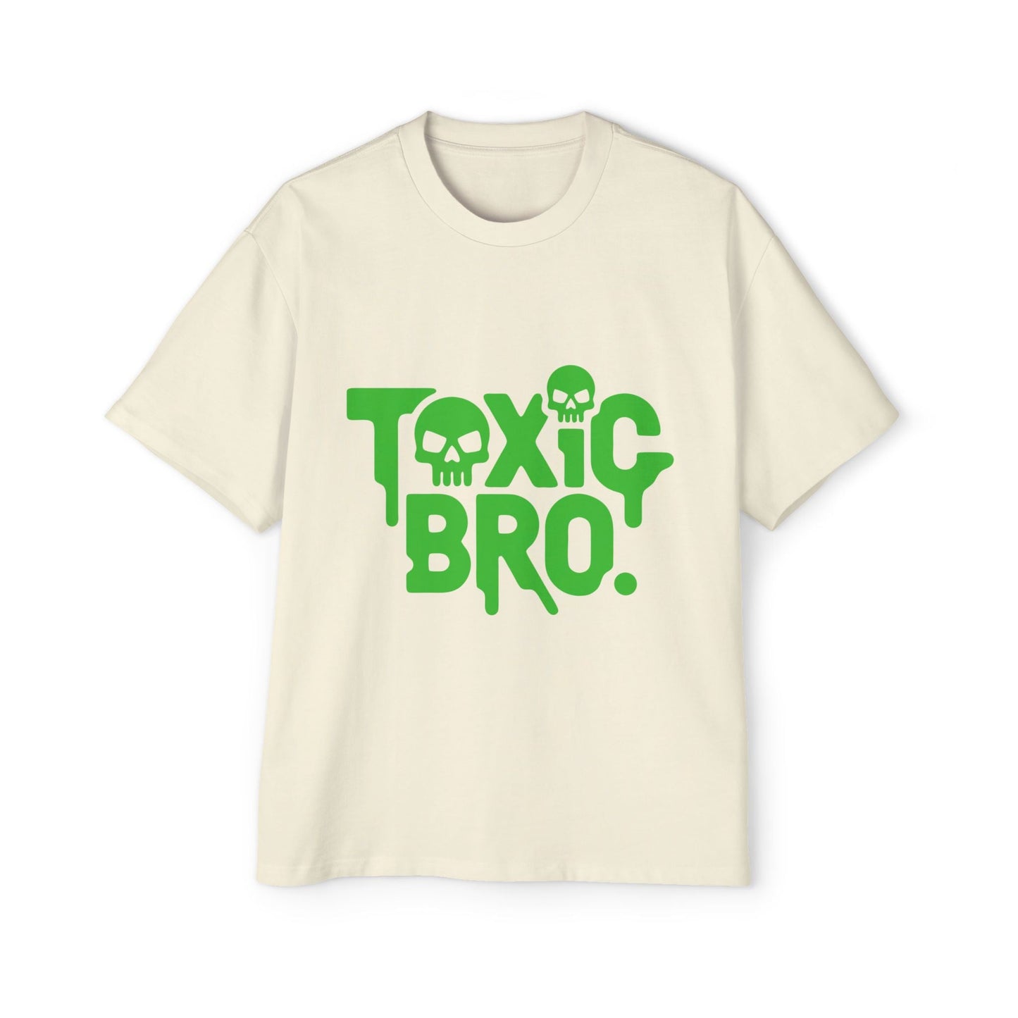 Toxic Bro Oversized Tee, Men's Graphic T-Shirt, Casual Streetwear, Gift for Him, Summer Style, Statement Shirt - Maklenn