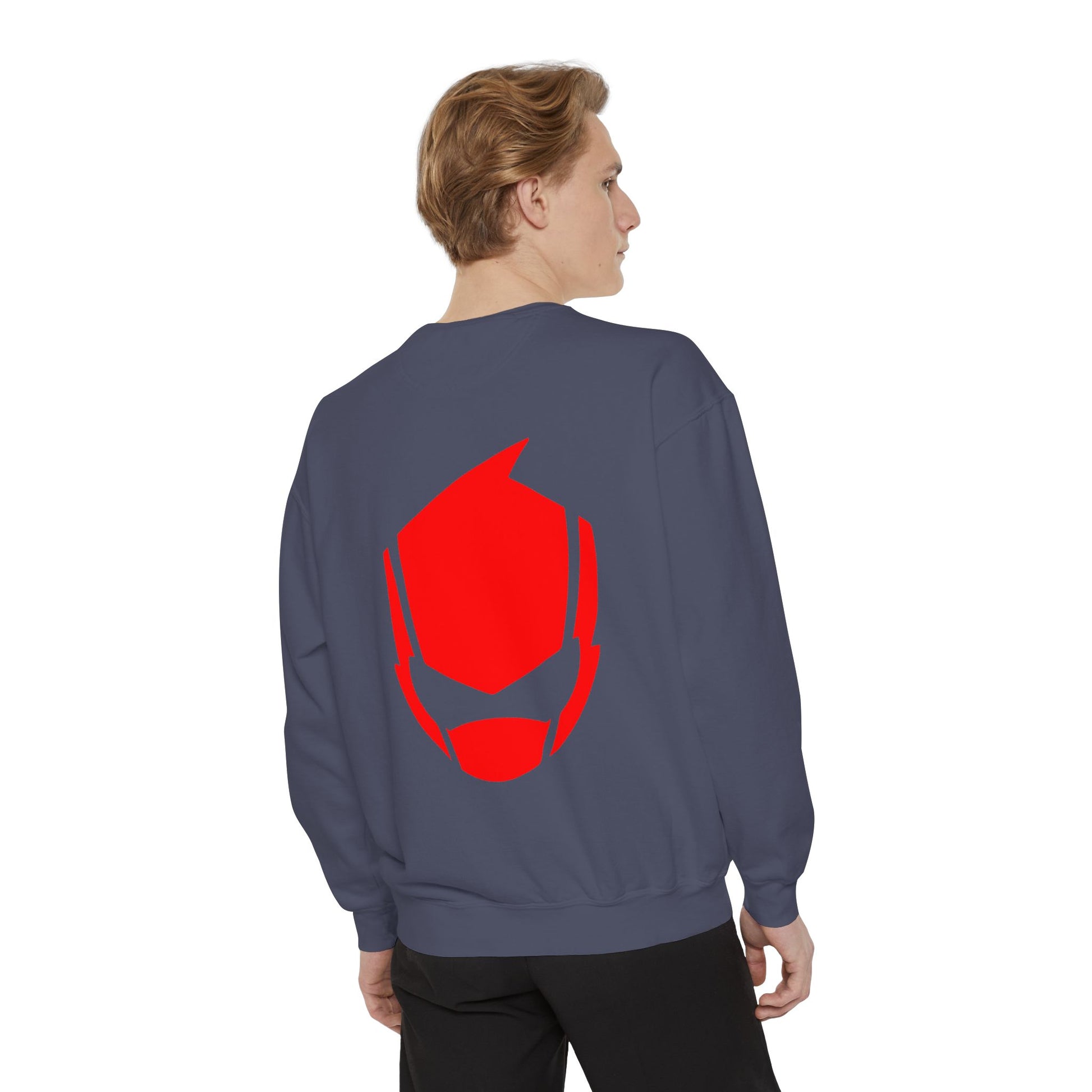 Bold Graphic Unisex Sweatshirt, Cozy Streetwear, Perfect Gift for Comics Fans, Casual Everyday Wear, Unique Holiday Apparel Printify