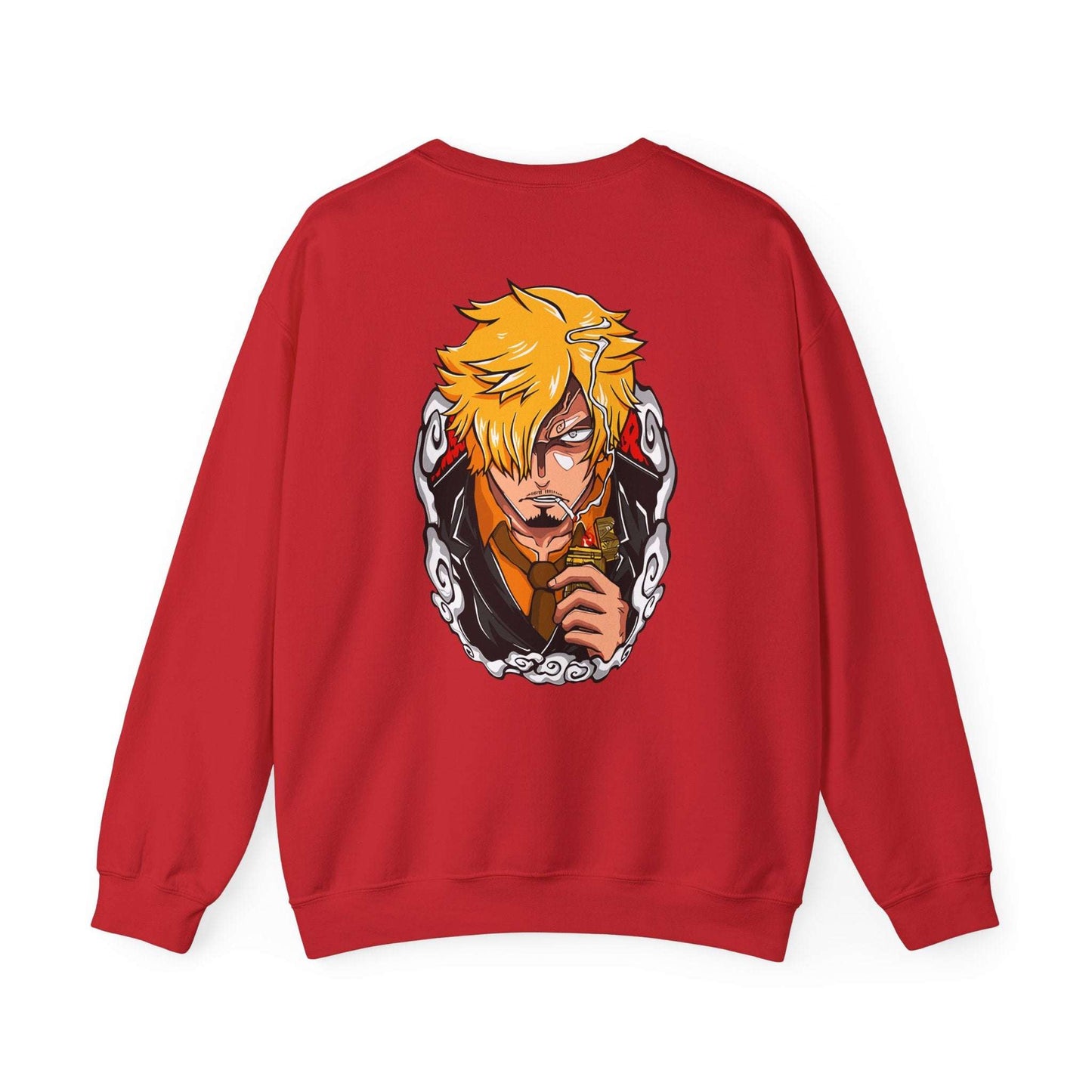 Anime Crewneck Sweatshirt — 'One Piece' Sanji Graphic Back with Logo Chest Maklenn Anime Crewneck Sweatshirt — 'One Piece' Sanji Graphic Back with Logo Chest Sweatshirt Maklenn www.maklenn.com India 33.23