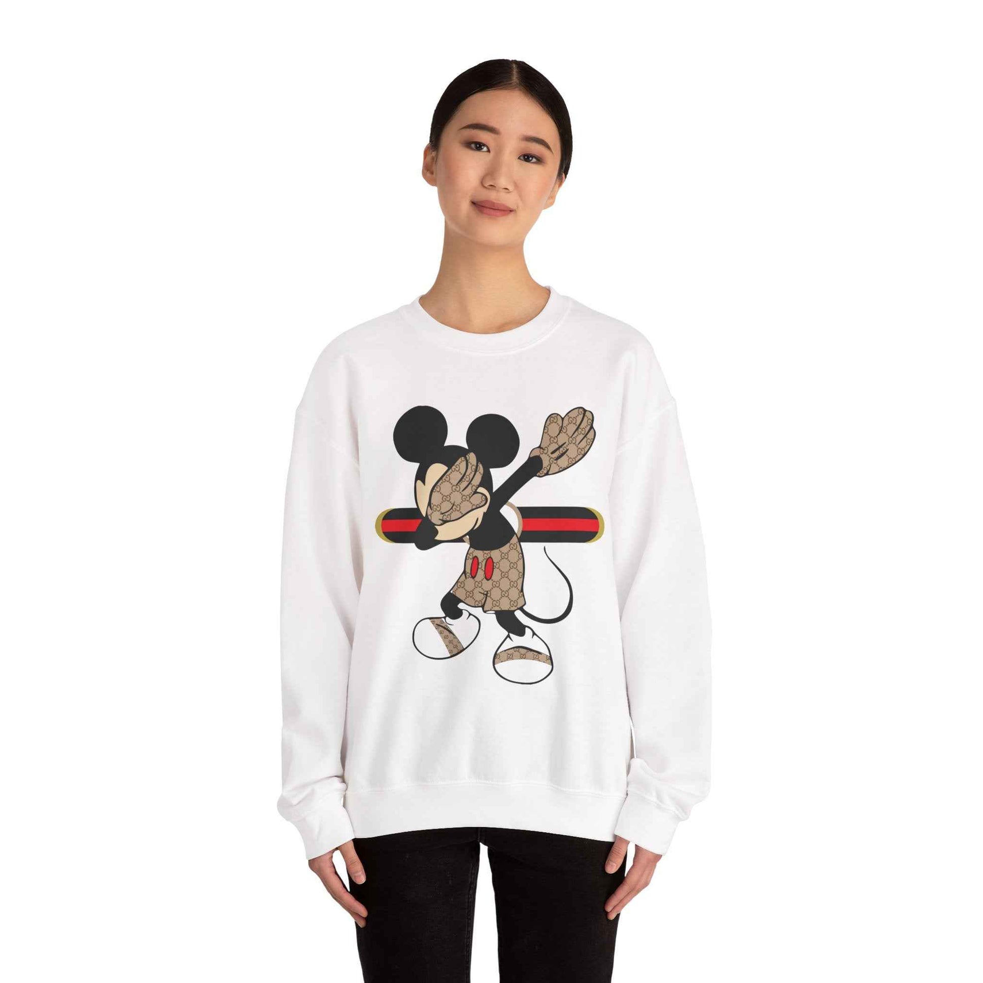 Mickey Mouse Graphic Crewneck Sweatshirt, Unisex Warm Casual Wear, Perfect for Disney Fans, Gift for Birthdays, Cozy Lounge Top