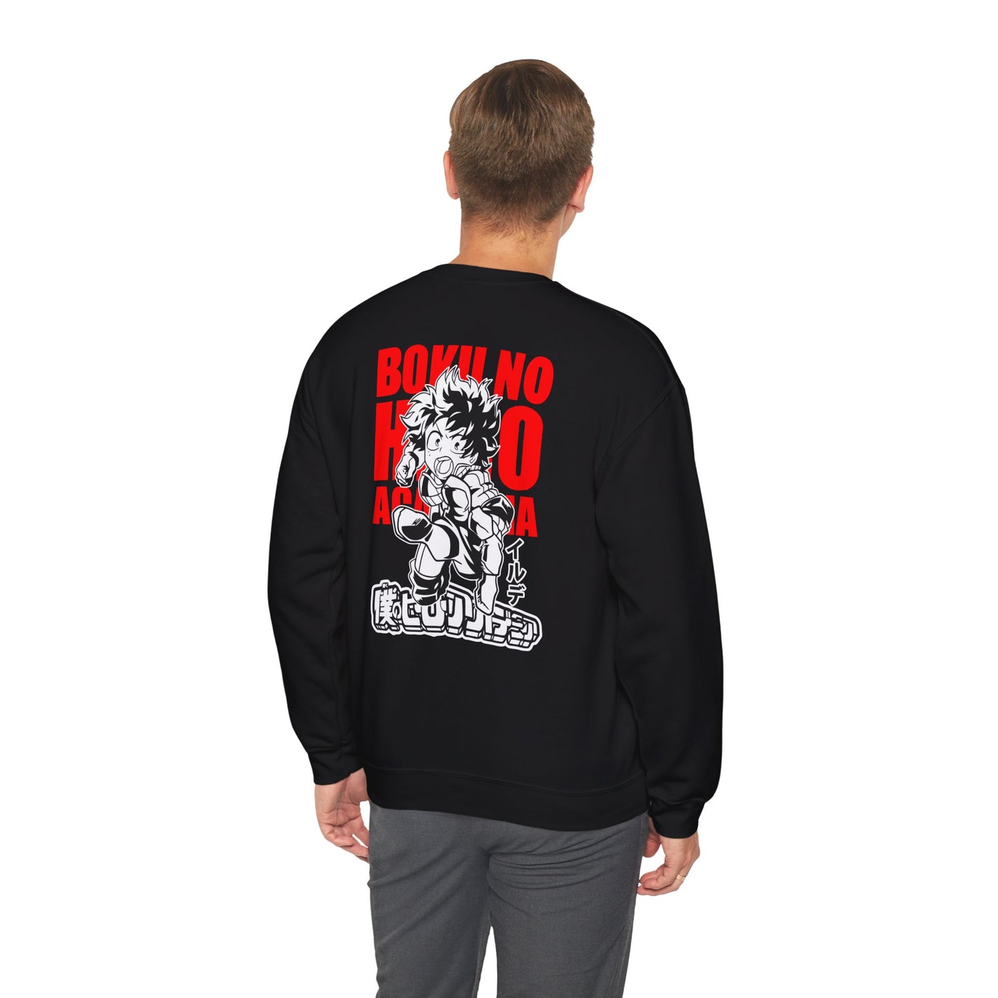 My Hero Academia Izuku Midoriya Crewneck Sweatshirt - Boku No Hero Academia Anime Pullover