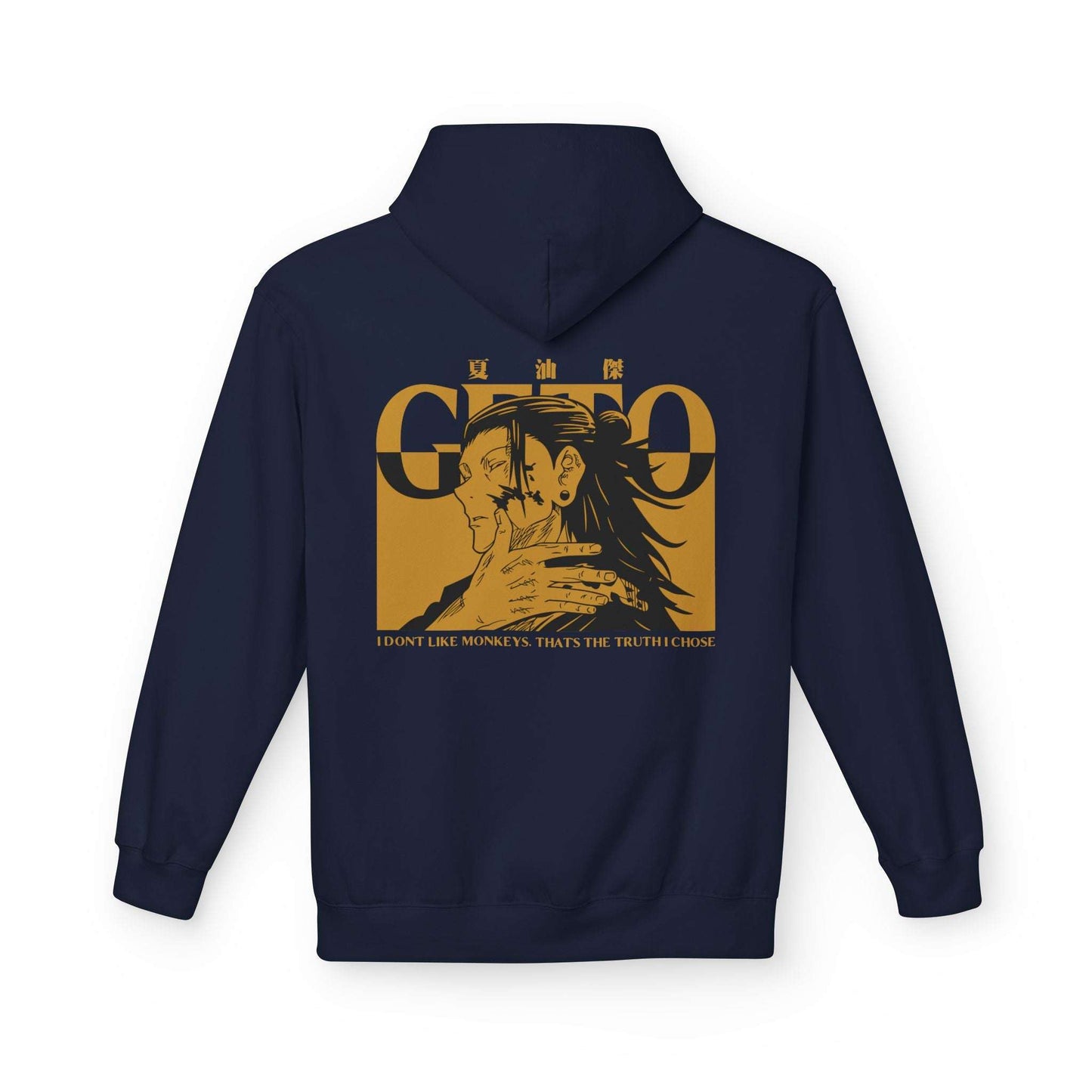 Jujutsu Kaisen Gojo Graphic Hoodie — Minimal Kanji Front, Retro Back Art Maklenn Jujutsu Kaisen Gojo Graphic Hoodie — Minimal Kanji Front, Retro Back Art Hoodie Maklenn www.maklenn.com India 39.87