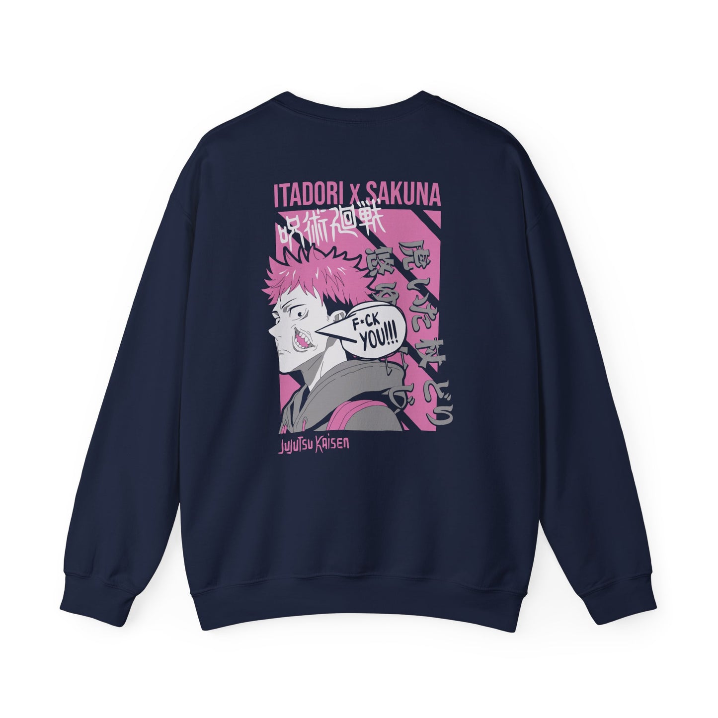 Jujutsu Kaisen Itadori x Sukuna Crewneck Sweatshirt — Anime Graphic Pullover