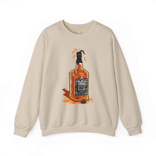 Whiskey Splash Sweatshirt, Cozy Unisex Sweatshirt, Casual Fall Fashion, Perfect Gift for Whiskey Lovers, Comfortable Crewneck