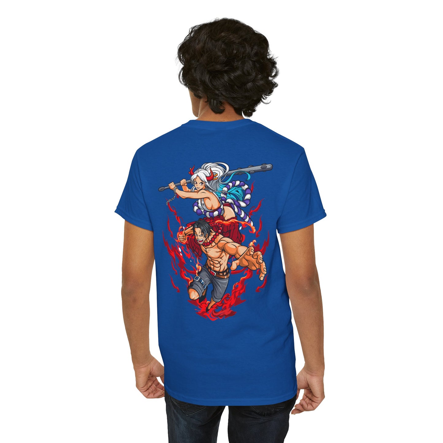 One Piece Anime T-Shirt — Luffy & Whitebeard Battle Graphic Tee