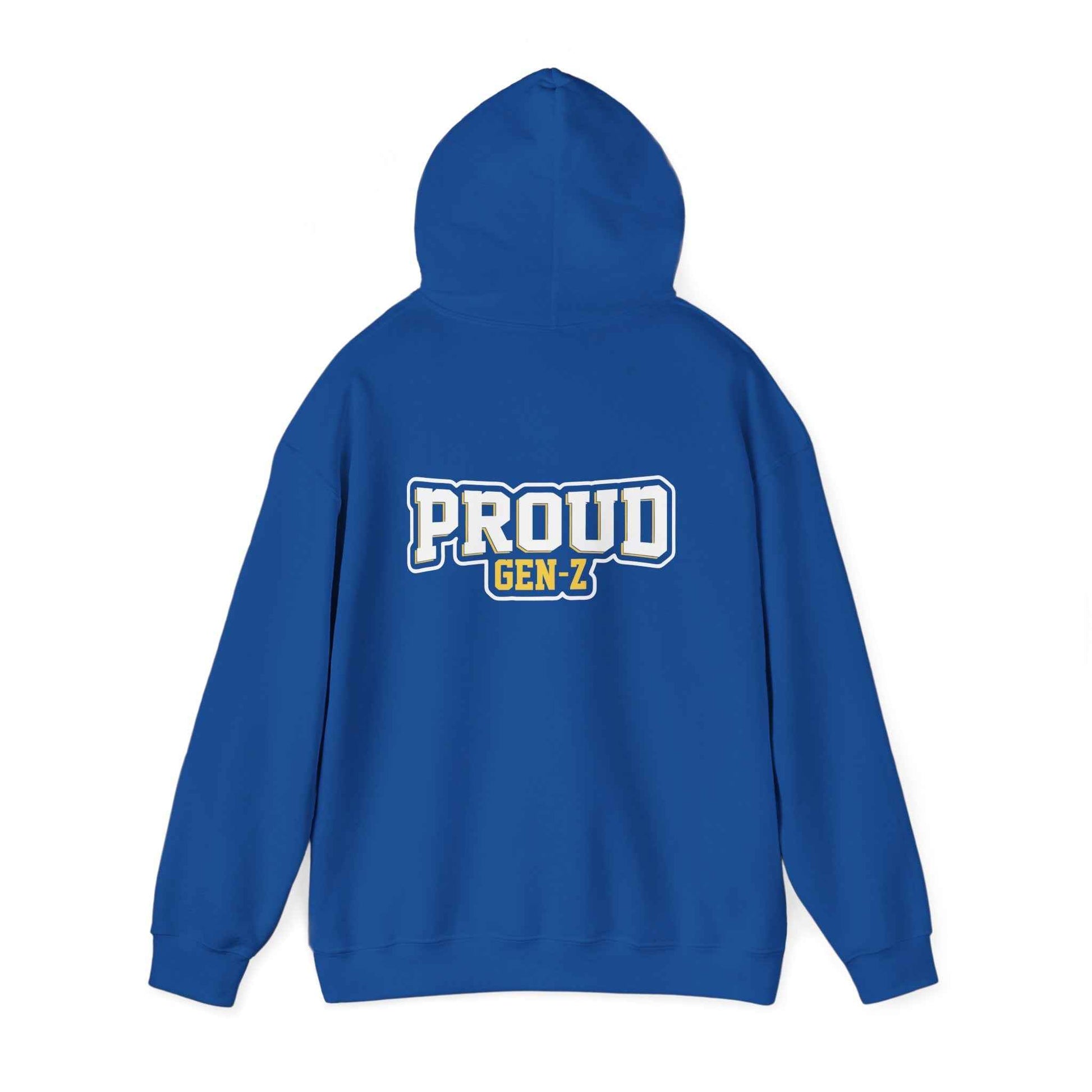 Proud Gen-Z Hoodie, Cozy Streetwear for Teens, Unisex Sweatshirt, Perfect Gift for Graduations, Everyday Casual Wear, Trendy Apparel
