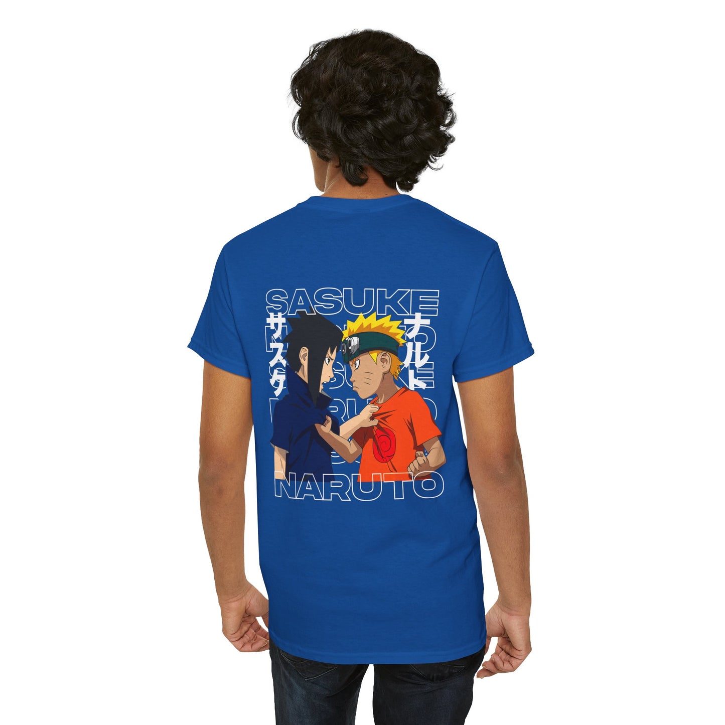 Naruto vs Sasuke Graphic Tee — Anime Friendship & Rivalry T-Shirt