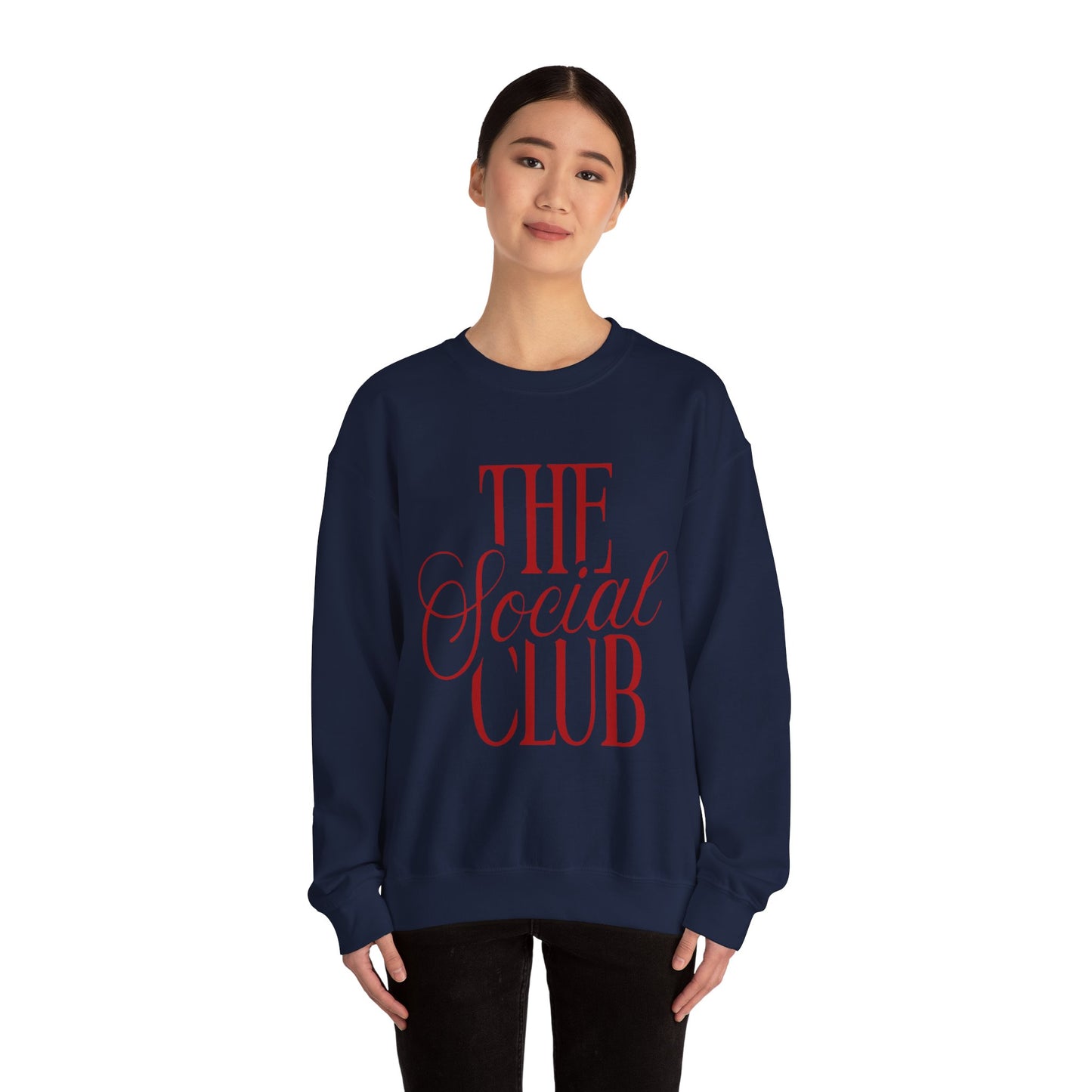 Chic Social Club Sweatshirt, Cozy Unisex Crewneck, Fashionable Gift for Friends, Casual Wardrobe Essential, Perfect for Hangouts and [...] Printify
