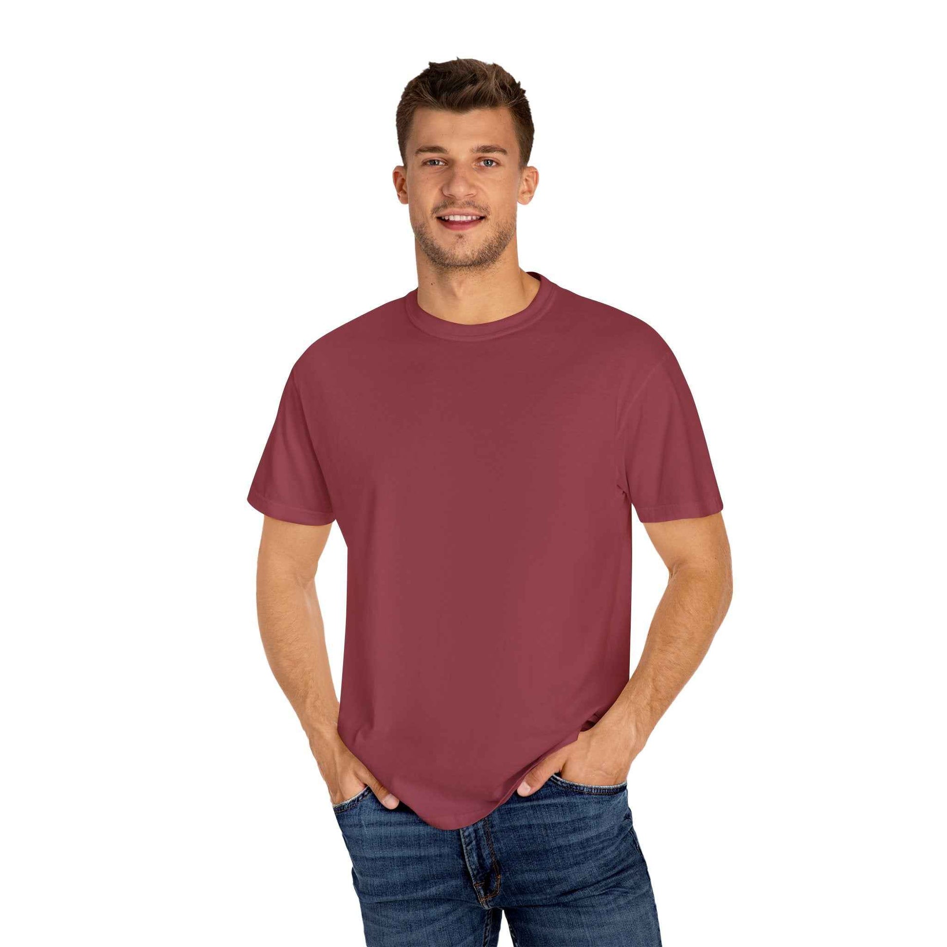 Artistic Garment-Dyed T-Shirt, Unisex Graphic Tee, Unique Casual Wear, Statement Top, Gift for Art Lovers, Everyday Comfort Tee