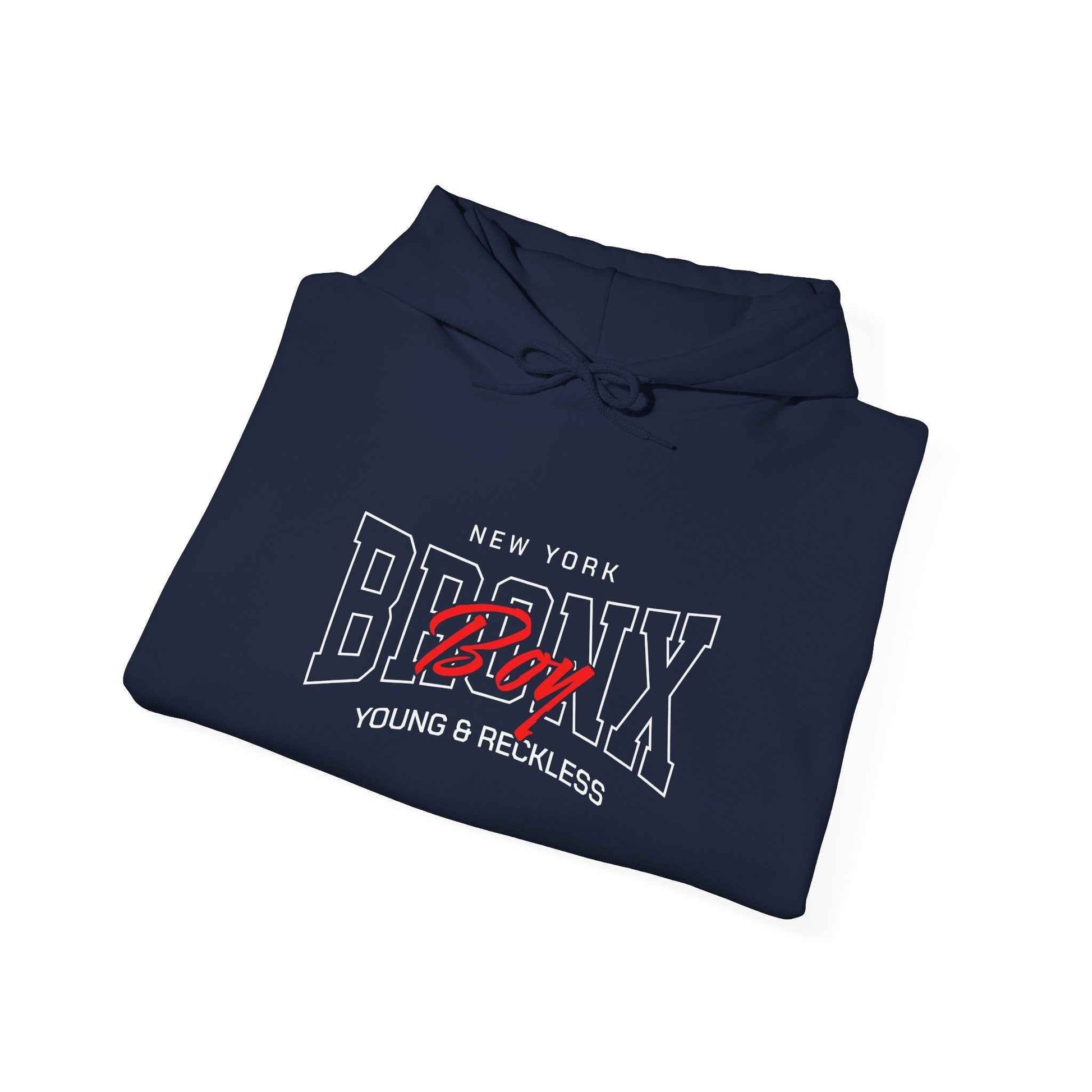 Bronx-themed Unisex Hoodie, Cozy Sweatshirt, Streetwear, Gift for Him/Her, New York Apparel, Young & Reckless Style