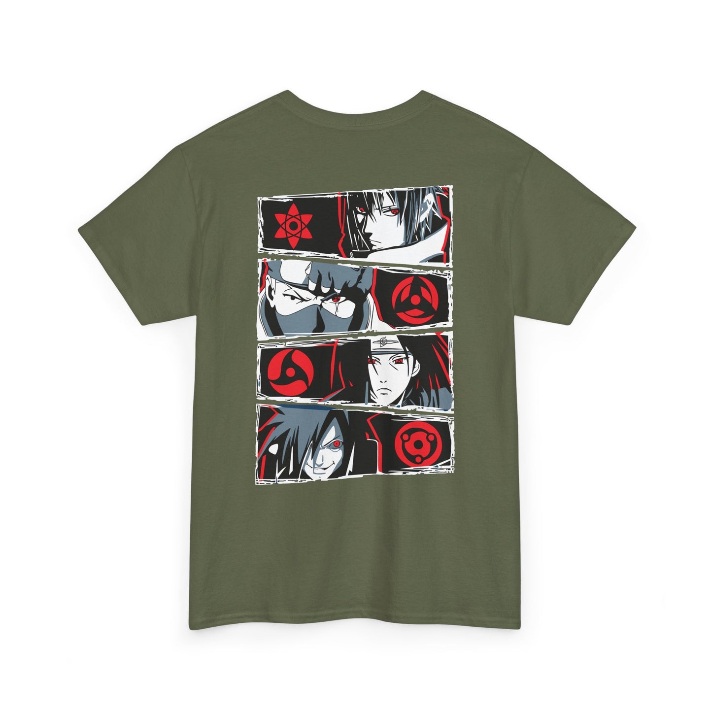 Anime Eyes Graphic Tee — Manga Character Panel Back Print