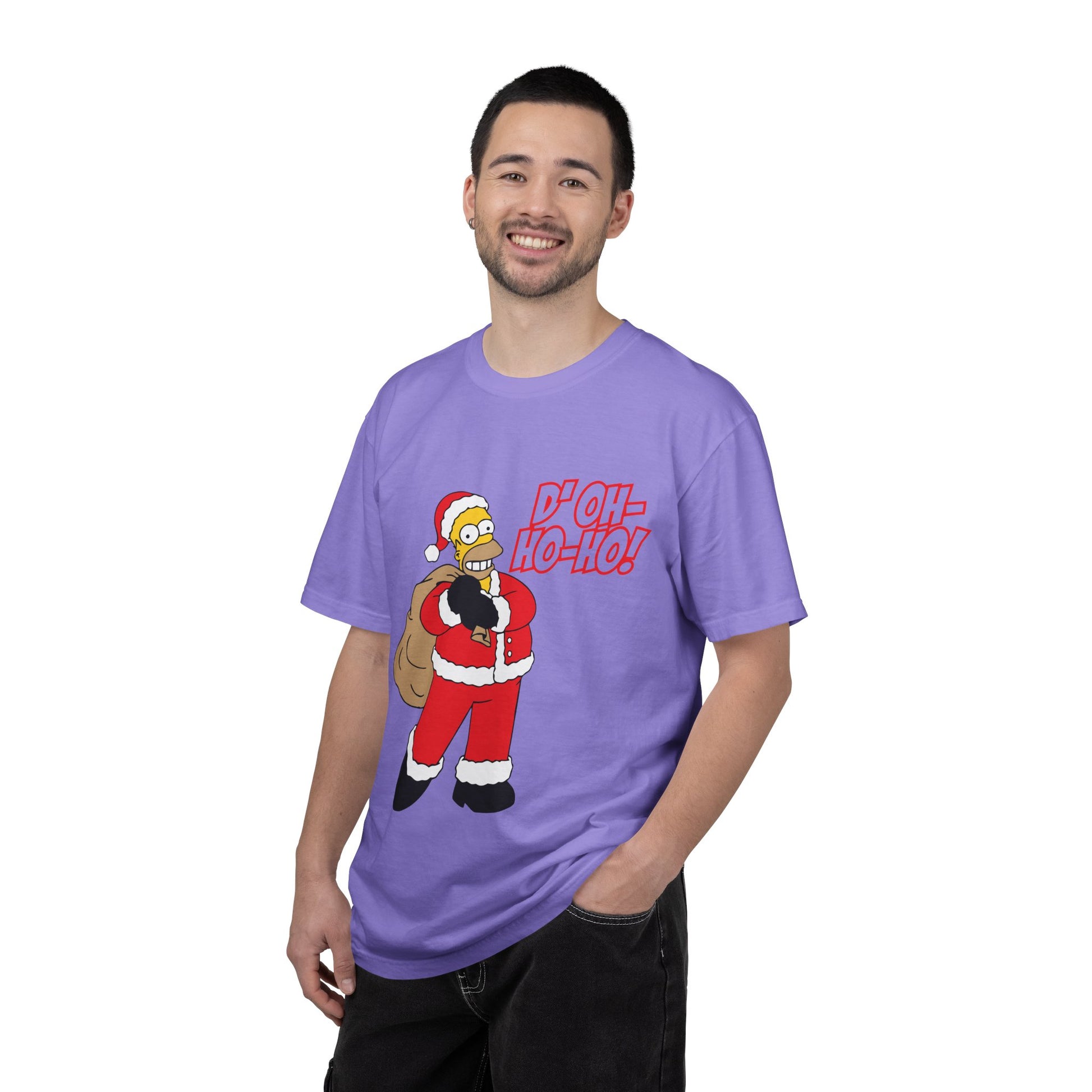 Holiday Cartoon Santa Tee — "D'oh-Ho-Ho!" Christmas T-Shirt Printify