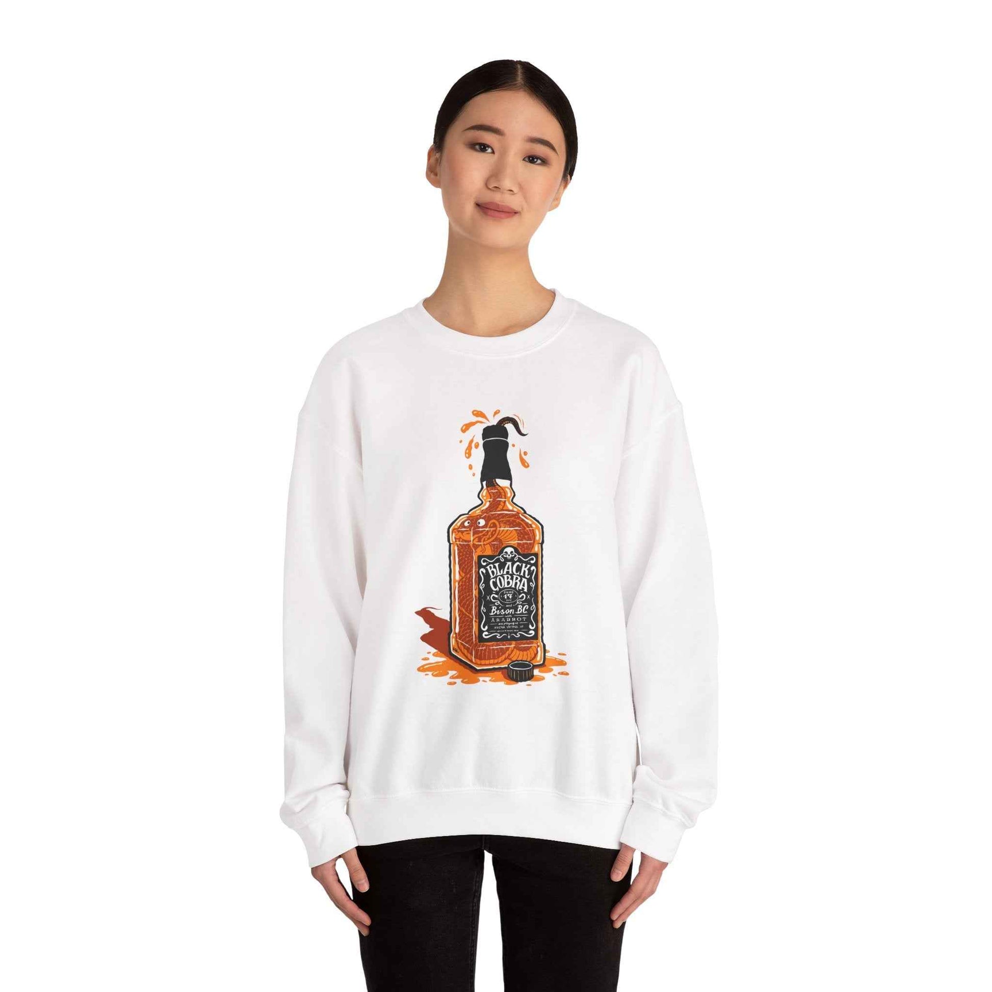 Whiskey Splash Sweatshirt, Cozy Unisex Sweatshirt, Casual Fall Fashion, Perfect Gift for Whiskey Lovers, Comfortable Crewneck