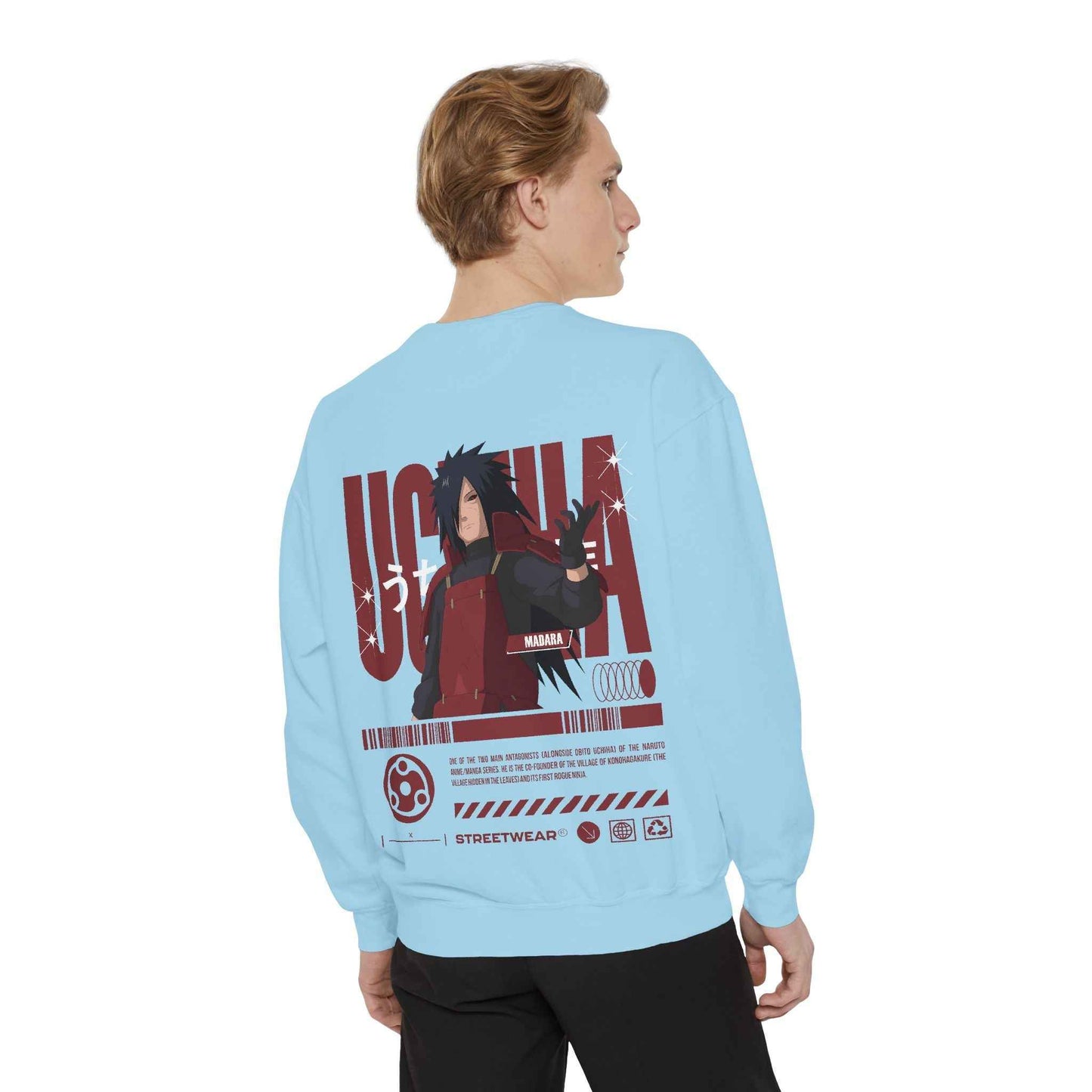 Anime Streetwear Sweatshirt - Uchiha Madara Design
