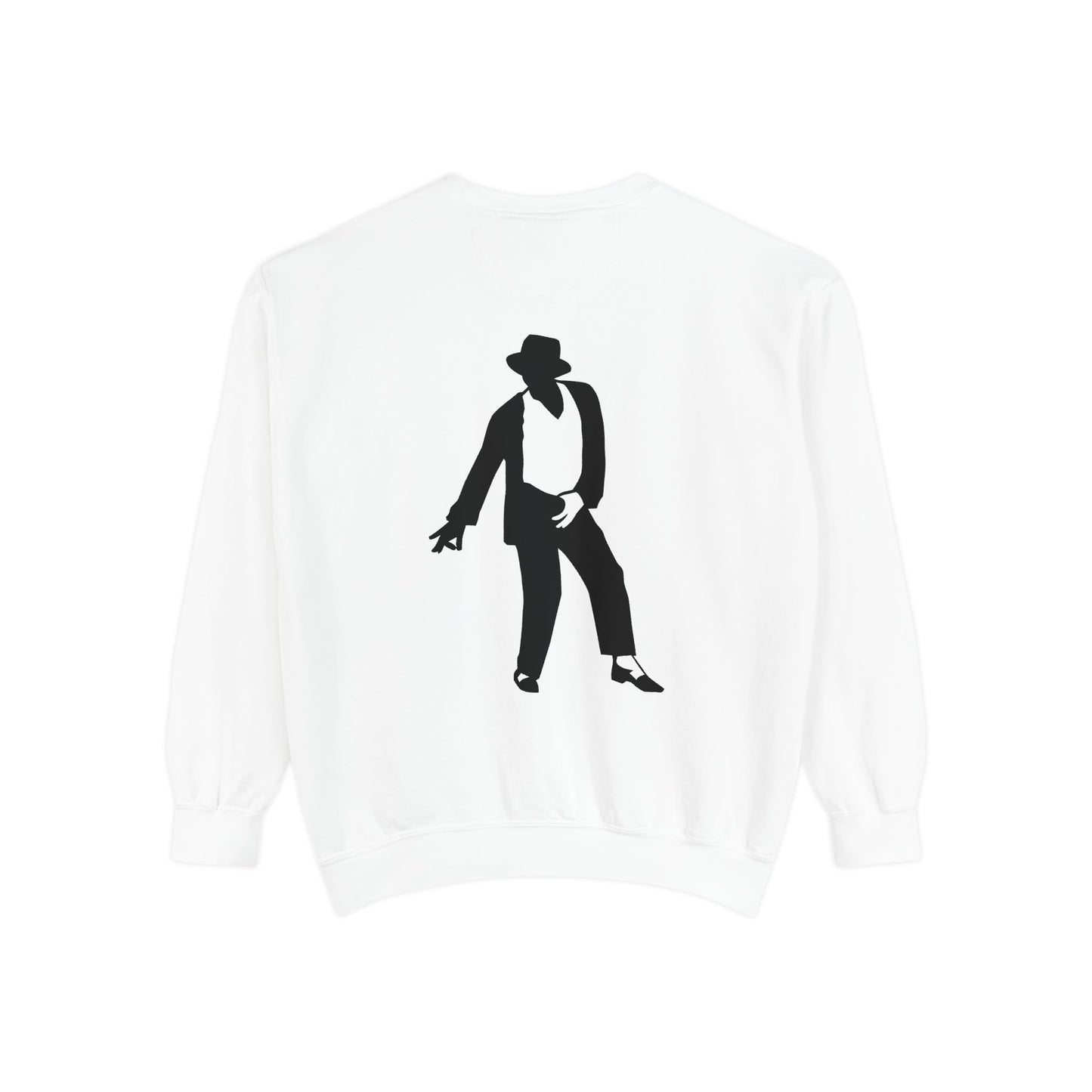 Stylish Unisex Garment-Dyed Sweatshirt, Casual Wear, Gift for Music Lovers, Retro Fashion, Unique Streetwear, Perfect for Parties,Michel jackson style sweatshirt,USA trend sweatshirt Printify
