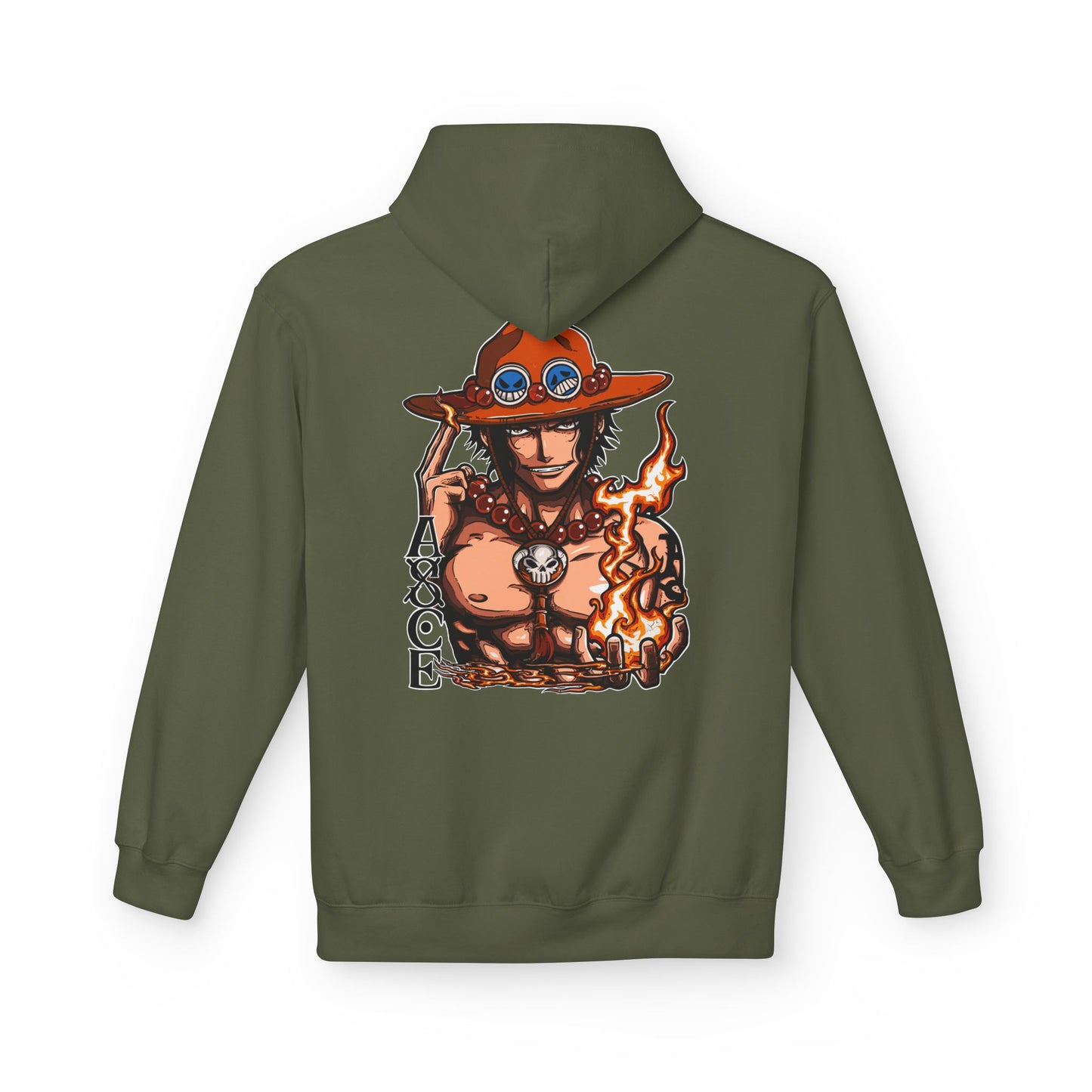 Ace Flame Hoodie — One Piece Anime Pullover