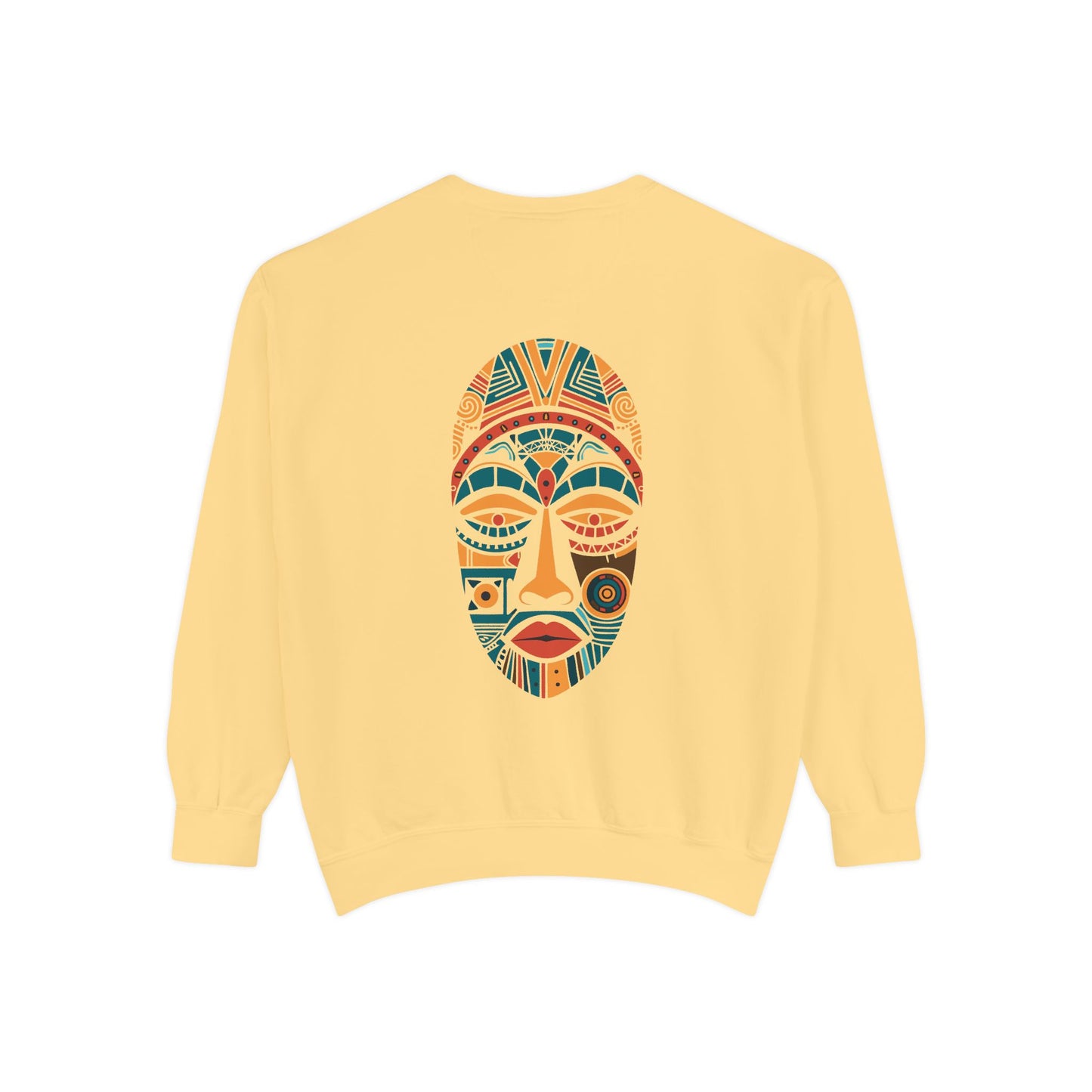 Artistic Unisex Sweatshirt - Colorful Face Design, Cozy Casual Wear, Perfect for Gifts, Fall Fashion, Unique Style Printify
