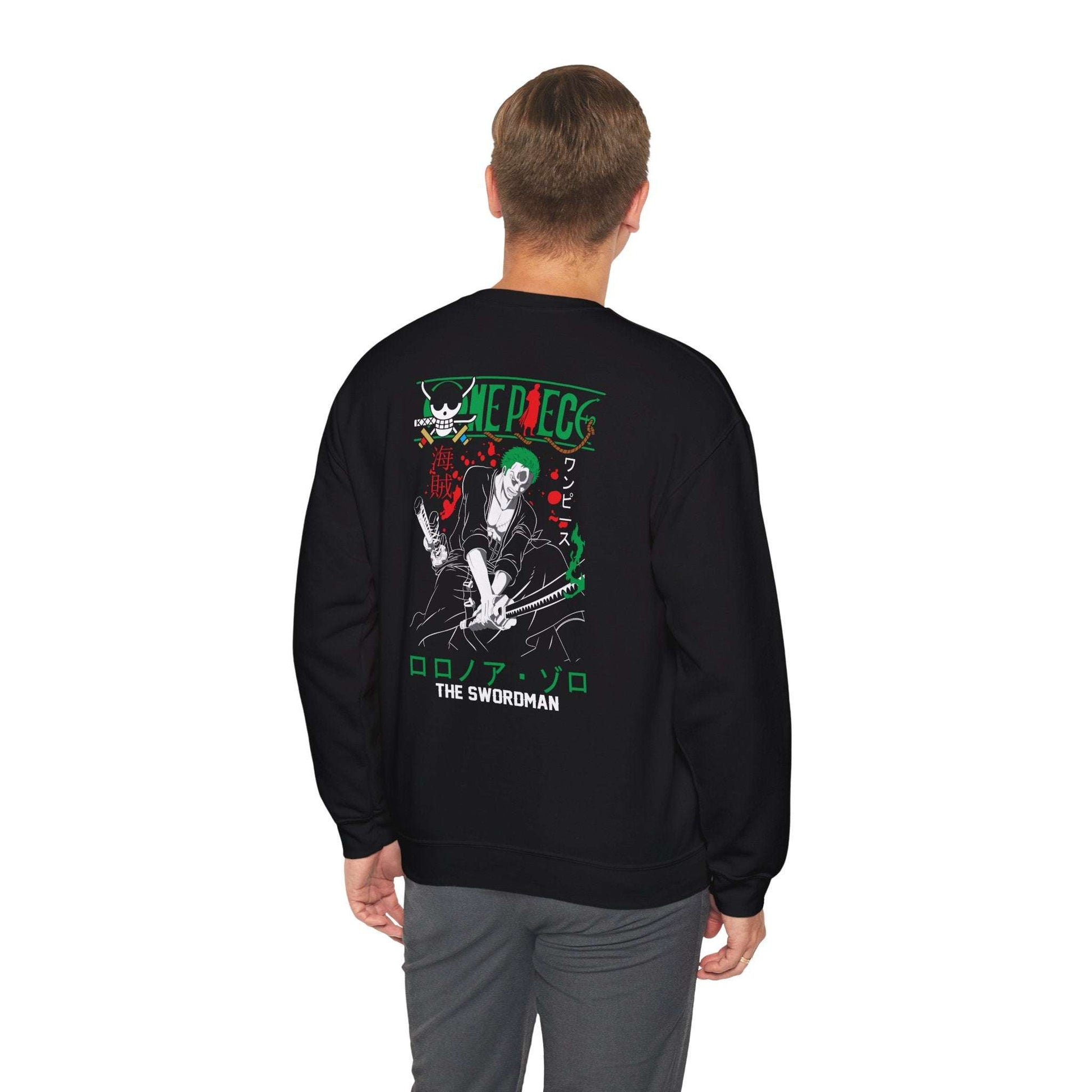 One Piece Zoro Crewneck Sweatshirt — The Swordsman Graphic Pullover Maklenn One Piece Zoro Crewneck Sweatshirt — The Swordsman Graphic Pullover Sweatshirt Maklenn www.maklenn.com India 33.23