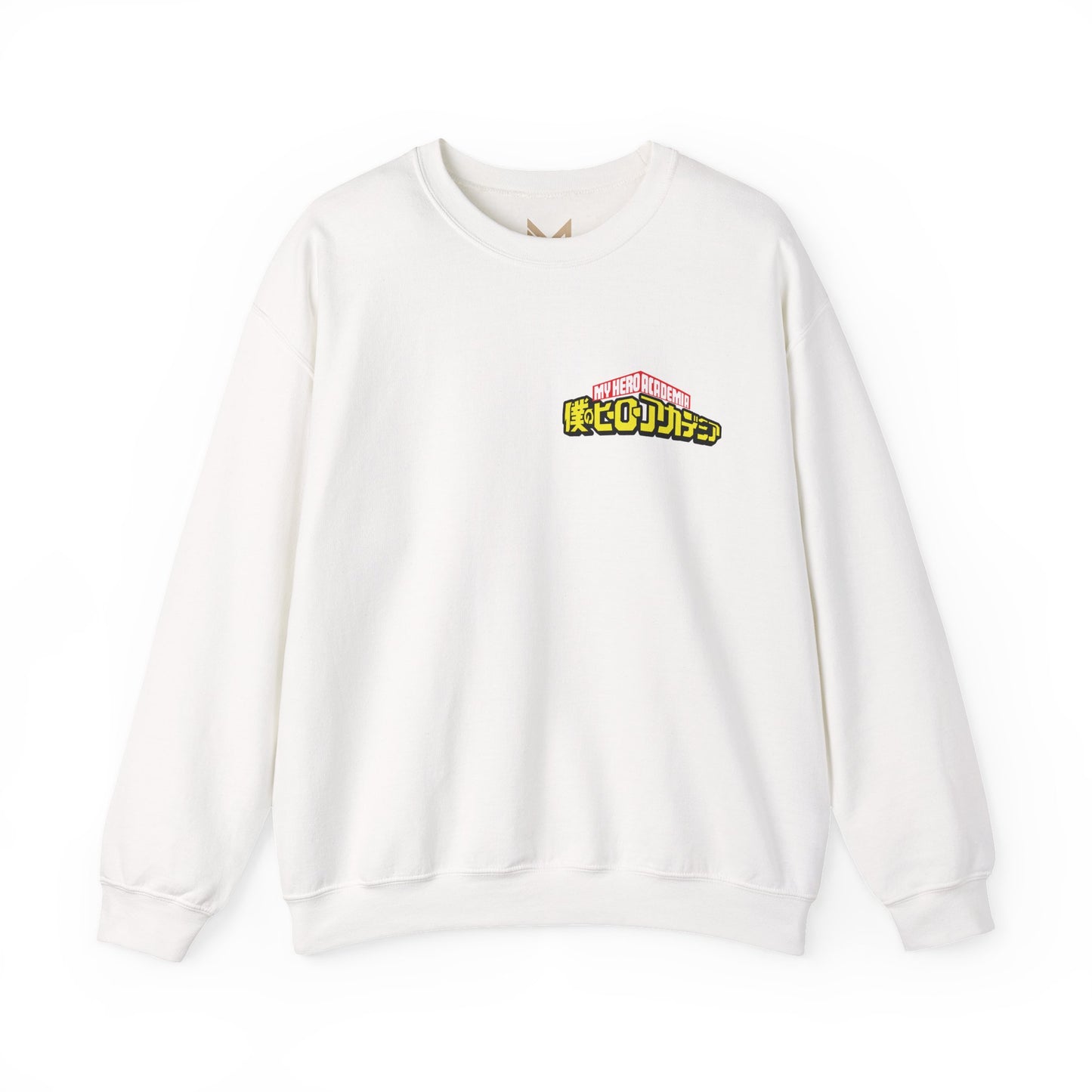 Graphic Crewneck Sweatshirt — Grinning Girl Horror Manga Design