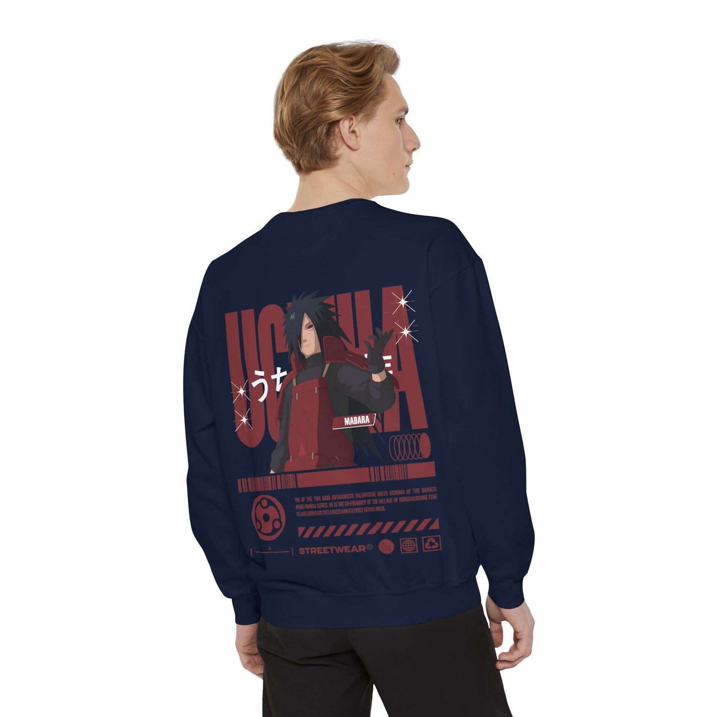 Anime Streetwear Sweatshirt - Uchiha Madara Design Printify