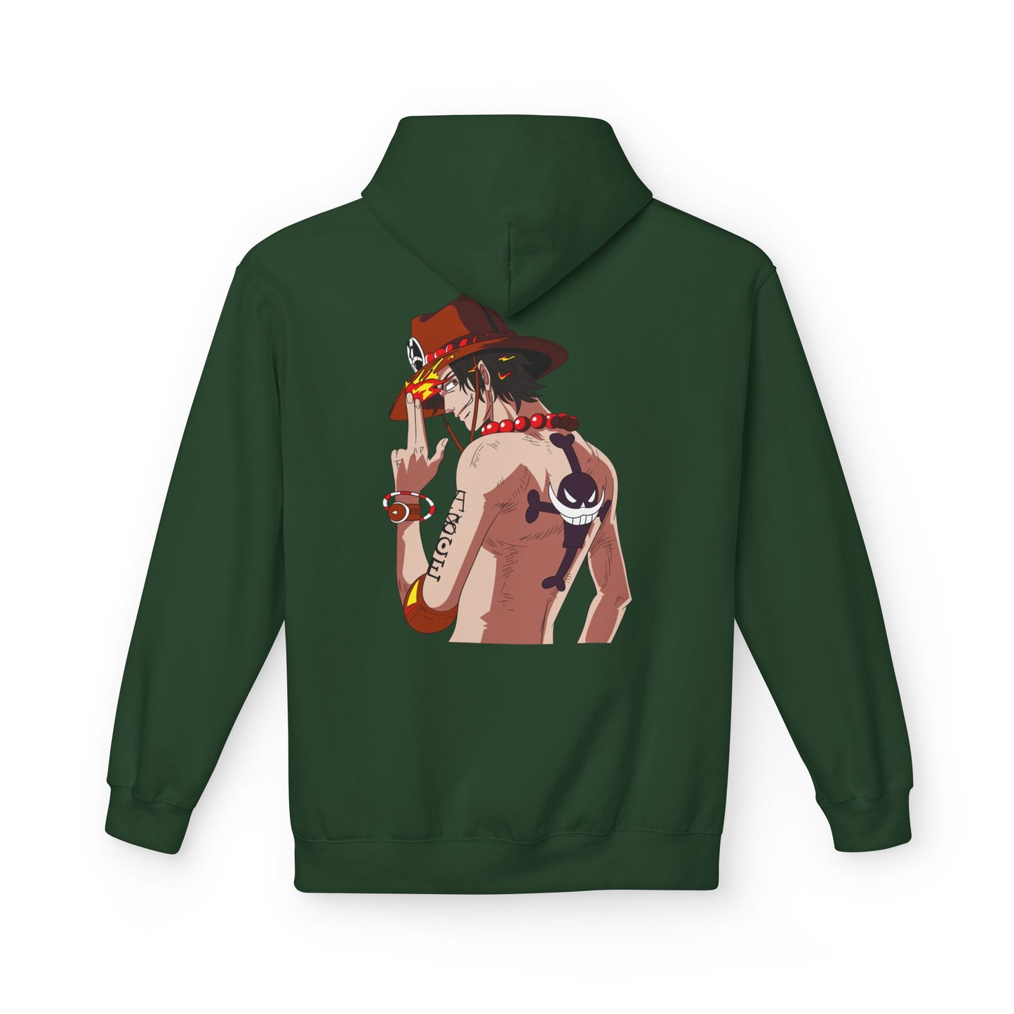 One Piece Ace Graphic Hoodie — Anime Pirate Crew Sweatshirt