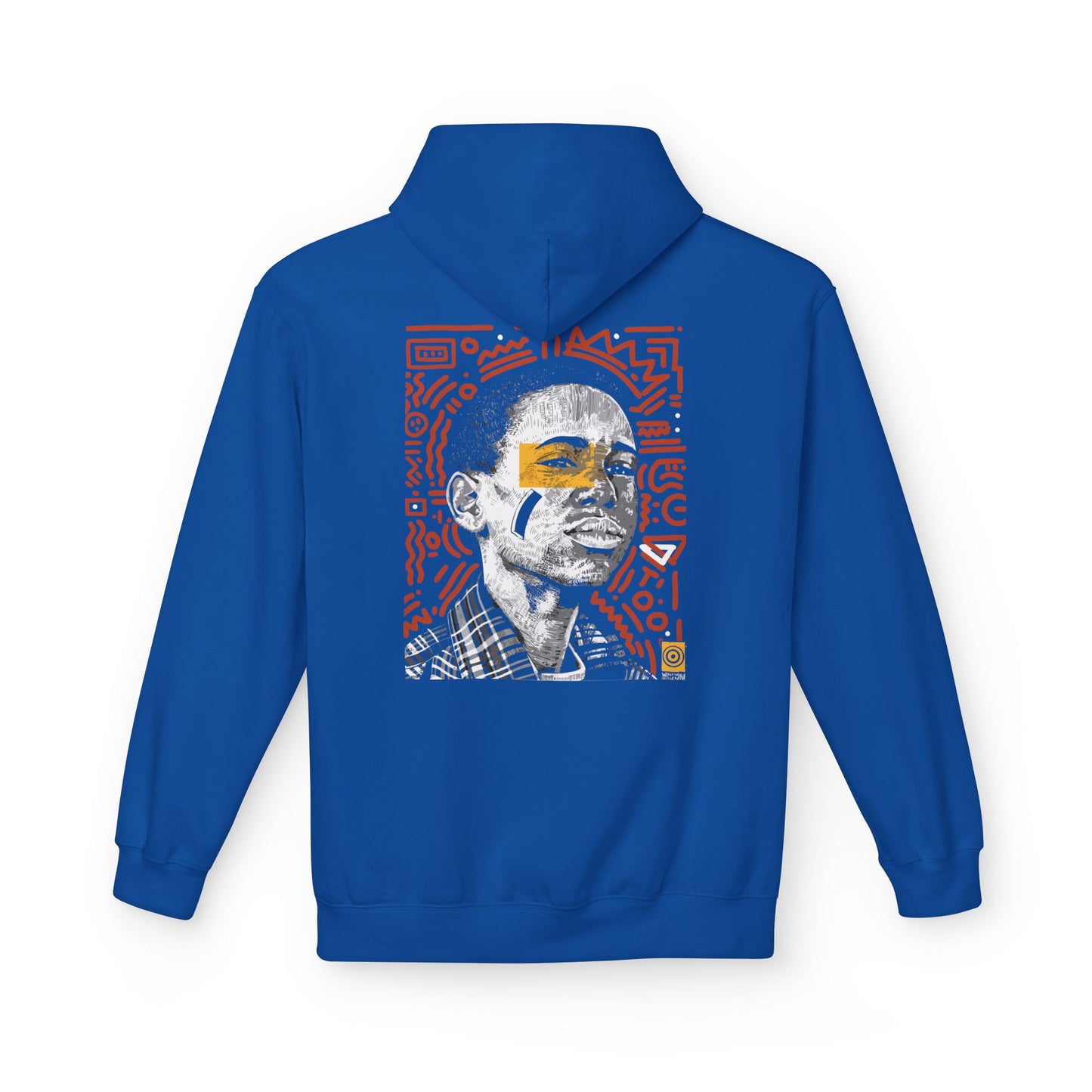 Artistic Fleece Hoodie with Unique Graphic Print for Comfort, Casual Wear, Gift for Art Lovers, Unisex Hip Hop Style Printify