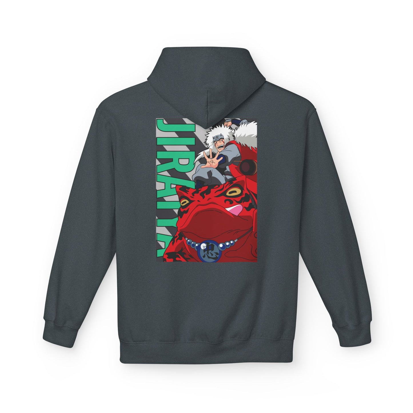 Anime Jiraiya Frog Graphic Hoodie — Naruto Sage Mode Back Print