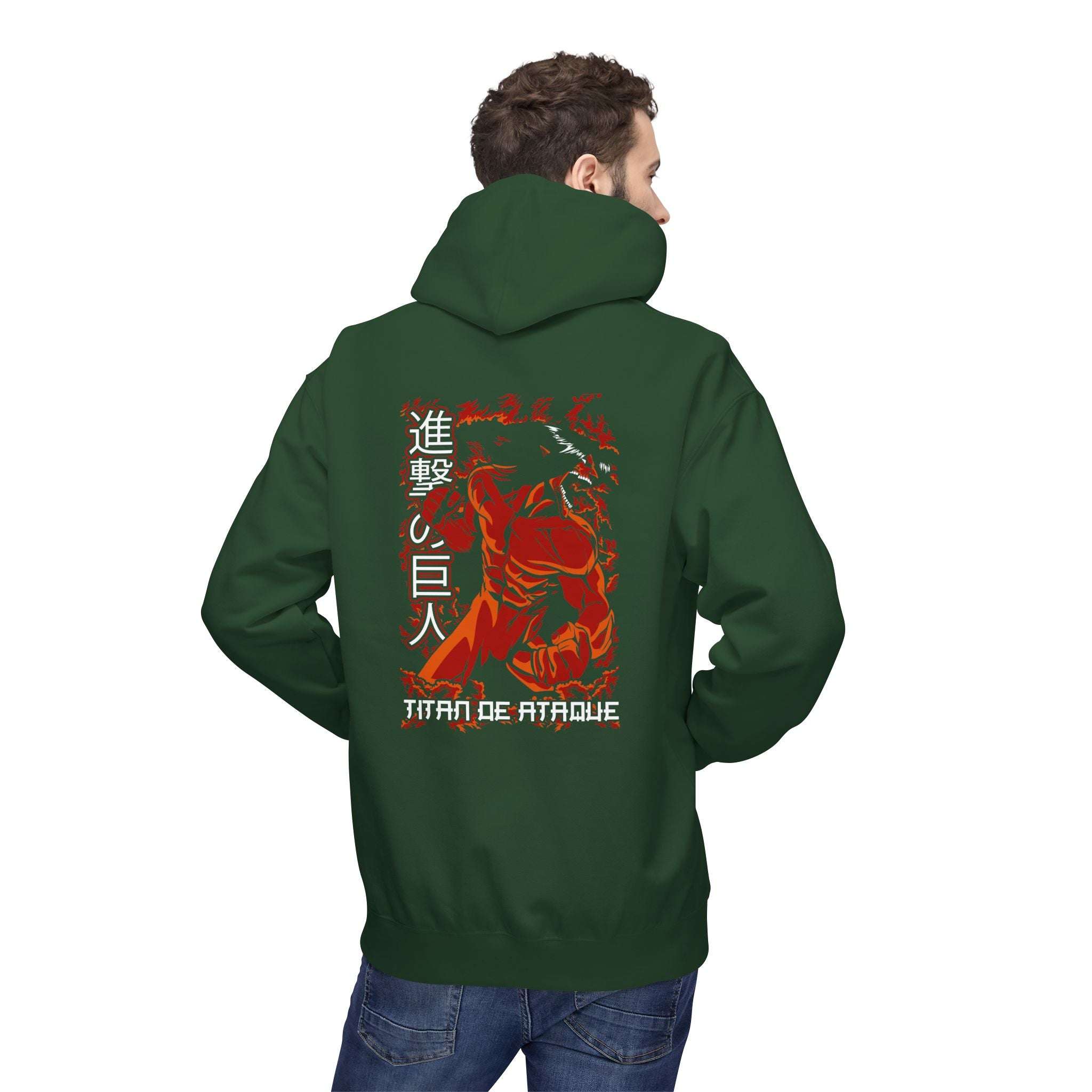 Titan de Attaque - Attack on Titan Maklenn Titan de Attaque - Attack on Titan Hoodie Maklenn www.maklenn.com India 39.87
