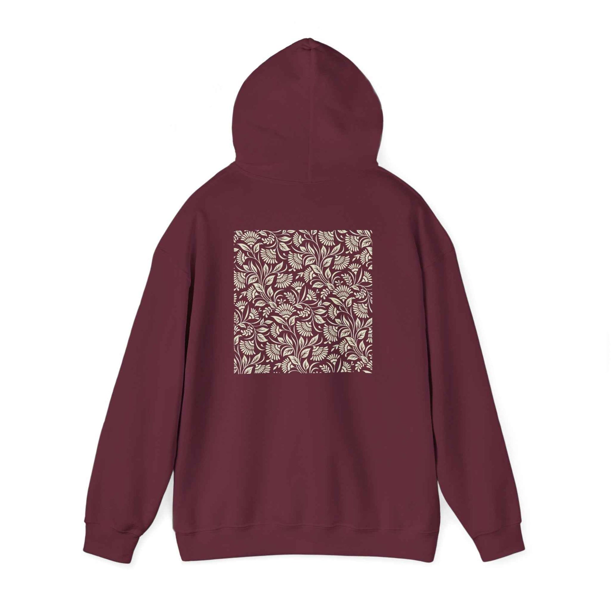 Floral Print Unisex Heavy Blend Hoodie - Cozy Streetwear, Gift for Her, Fall Fashion, Casual Layering, Mother’s Day, Girl aesthetic, Everyday Comfort