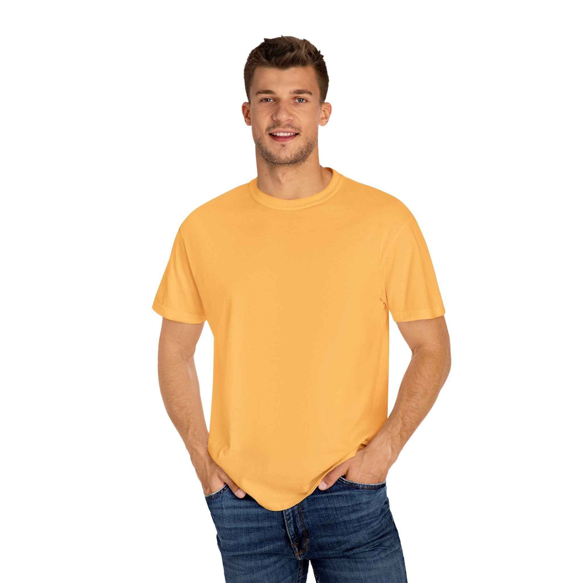 Artistic Garment-Dyed T-Shirt, Unisex Graphic Tee, Unique Casual Wear, Statement Top, Gift for Art Lovers, Everyday Comfort Tee