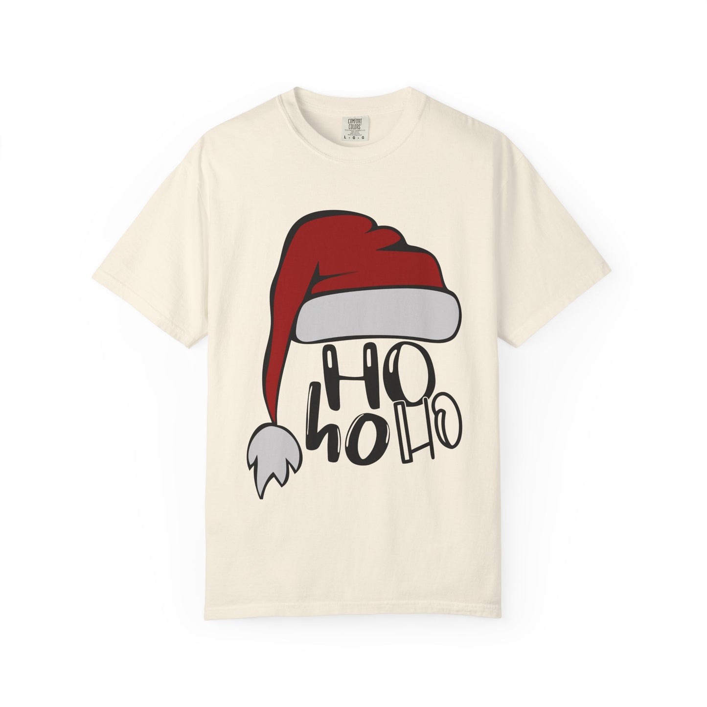 Christmas Santa Hat T-Shirt — "Ho Ho Ho" Holiday Tee Printify