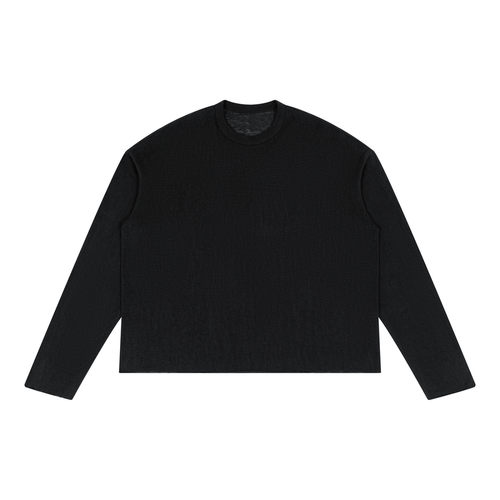 Unisex Raw Edge Long Sleeve T-Shirt
