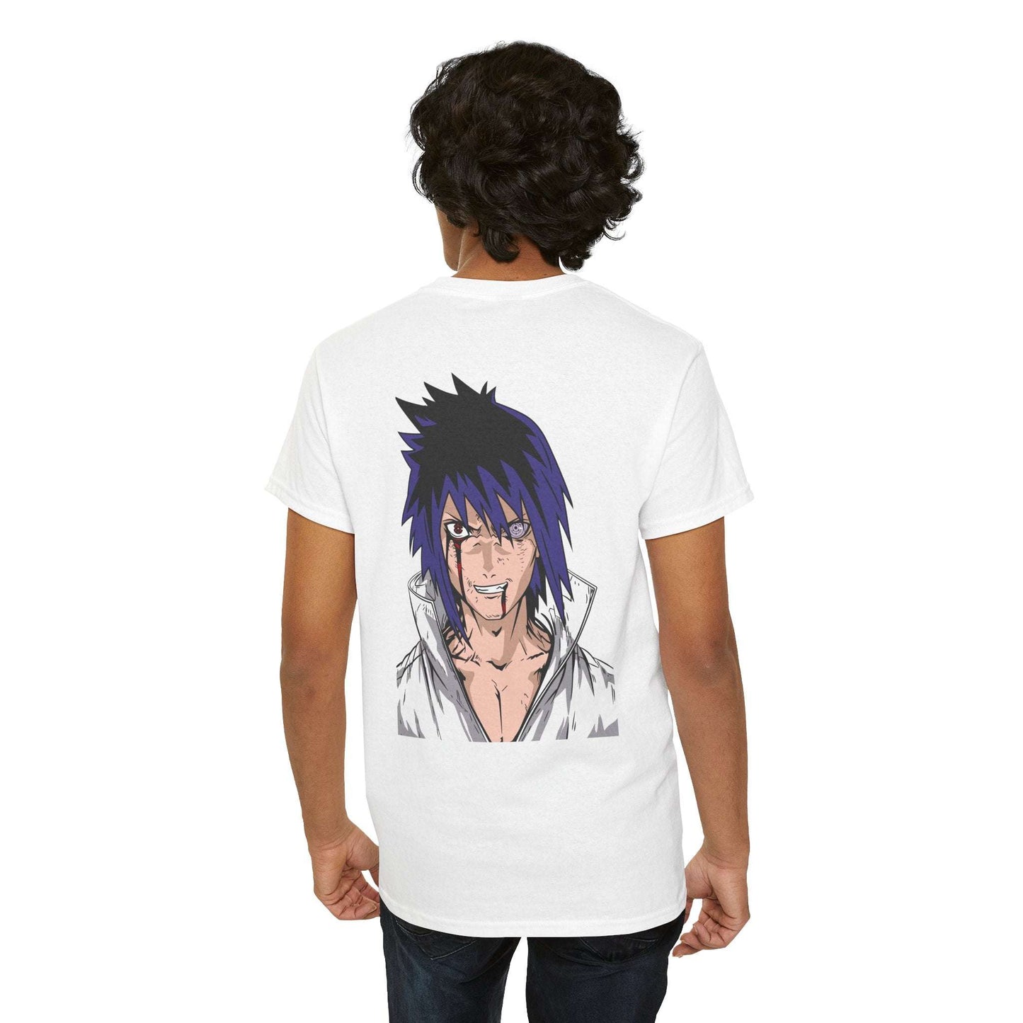 Anime Character Graphic Tee — Blue-Haired Manga Hero Back Print Maklenn Anime Character Graphic Tee — Blue-Haired Manga Hero Back Print T-Shirt Maklenn www.maklenn.com India 21.80