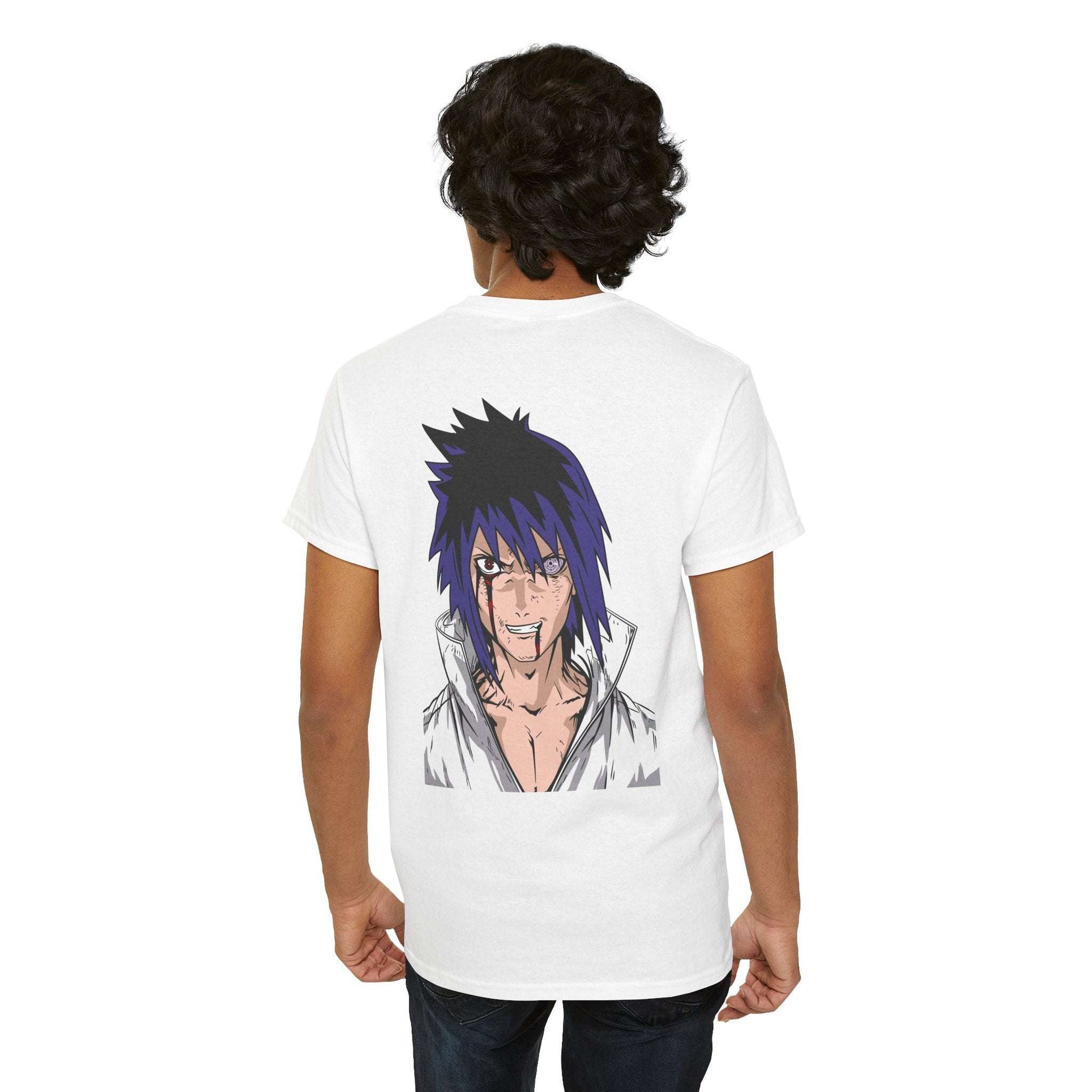 Anime Character Graphic Tee — Blue-Haired Manga Hero Back Print Maklenn Anime Character Graphic Tee — Blue-Haired Manga Hero Back Print T-Shirt Maklenn www.maklenn.com India 21.80