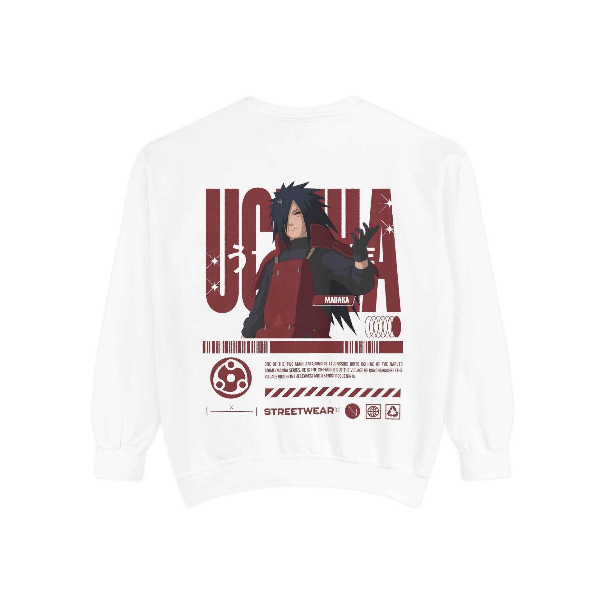 Anime Streetwear Sweatshirt - Uchiha Madara Design