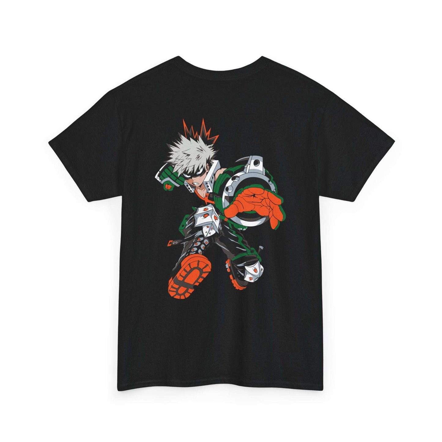 Anime Graphic Tee — Dynamic Action Back Print with Small Chest Logo Maklenn Anime Graphic Tee — Dynamic Action Back Print with Small Chest Logo T-Shirt Maklenn www.maklenn.com India 21.80