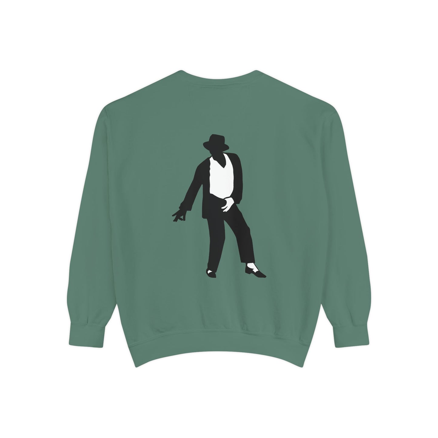 Stylish Unisex Garment-Dyed Sweatshirt, Casual Wear, Gift for Music Lovers, Retro Fashion, Unique Streetwear, Perfect for Parties,Michel jackson style sweatshirt,USA trend sweatshirt Printify