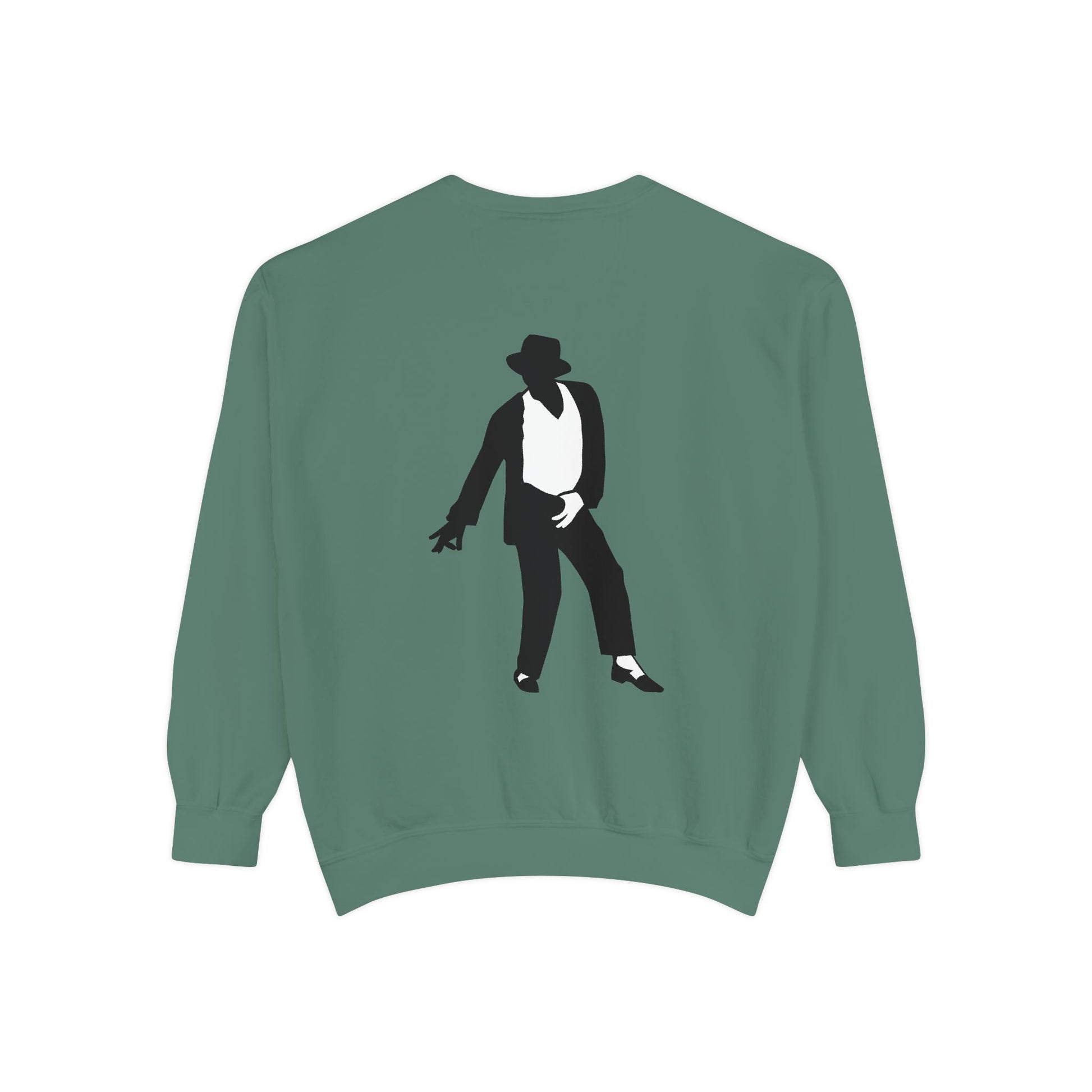 Stylish Unisex Garment-Dyed Sweatshirt, Casual Wear, Gift for Music Lovers, Retro Fashion, Unique Streetwear, Perfect for Parties,Michel jackson style sweatshirt,USA trend sweatshirt Printify