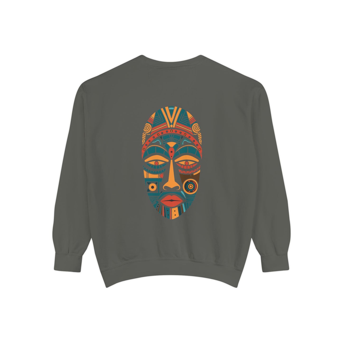 Artistic Unisex Sweatshirt - Colorful Face Design, Cozy Casual Wear, Perfect for Gifts, Fall Fashion, Unique Style Printify