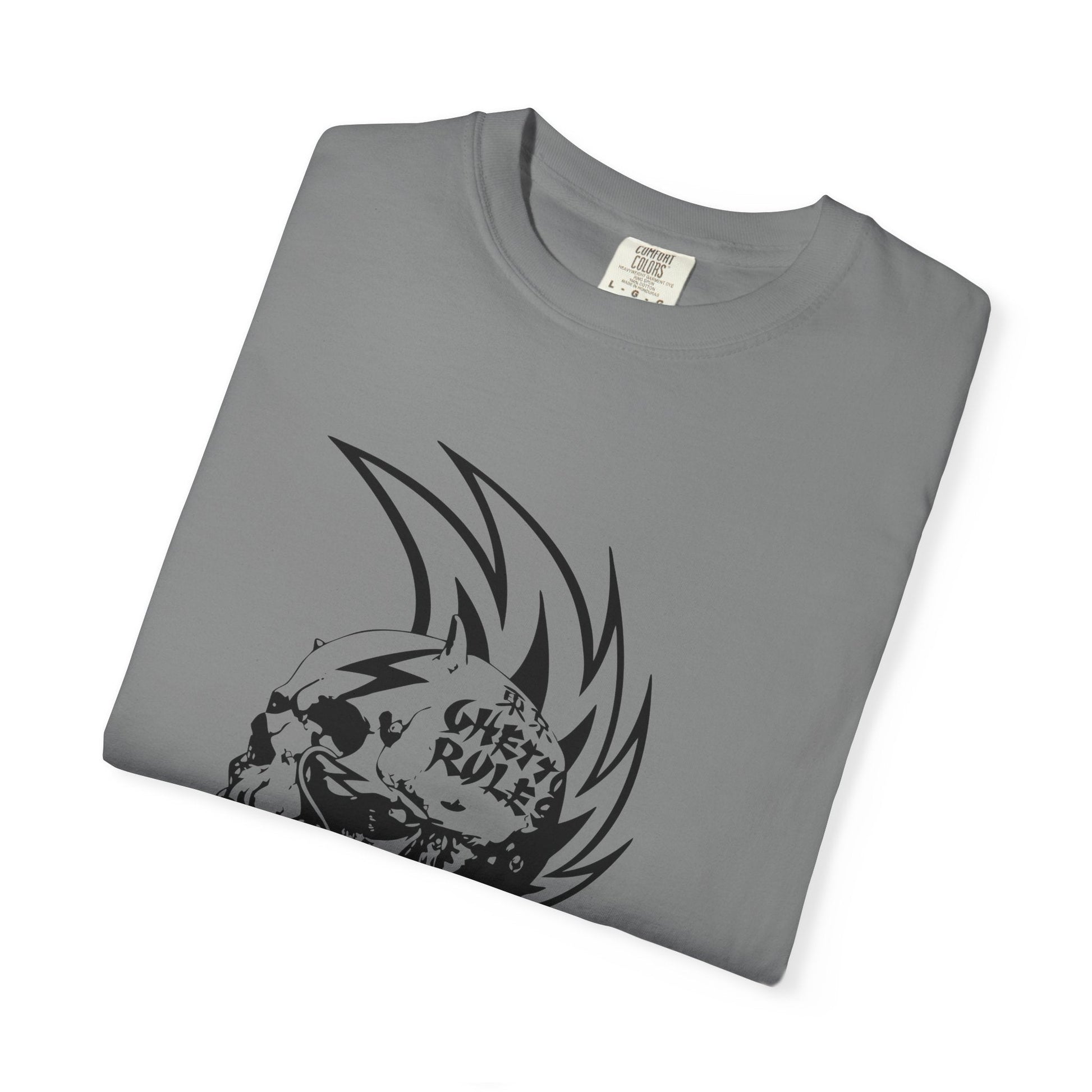 Punk Skull Graphic T-shirt for Unisex, Emo Fashion Tee, Edgy Streetwear, Gift for Music Lovers, Halloween Costume - Maklenn